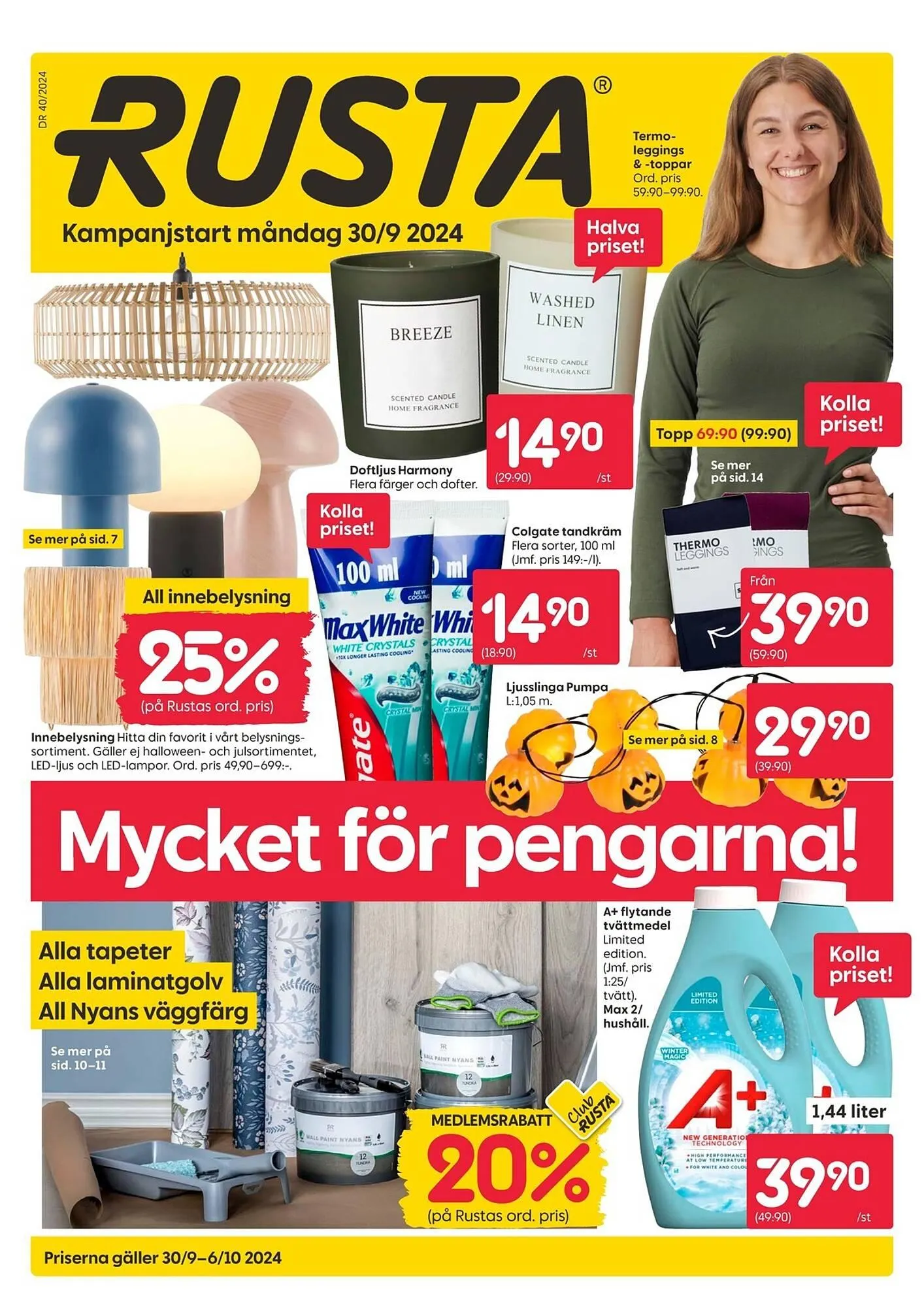 Rusta reklamblad från 30 september till 6 oktober 2024 - Reklamblad sidor 1