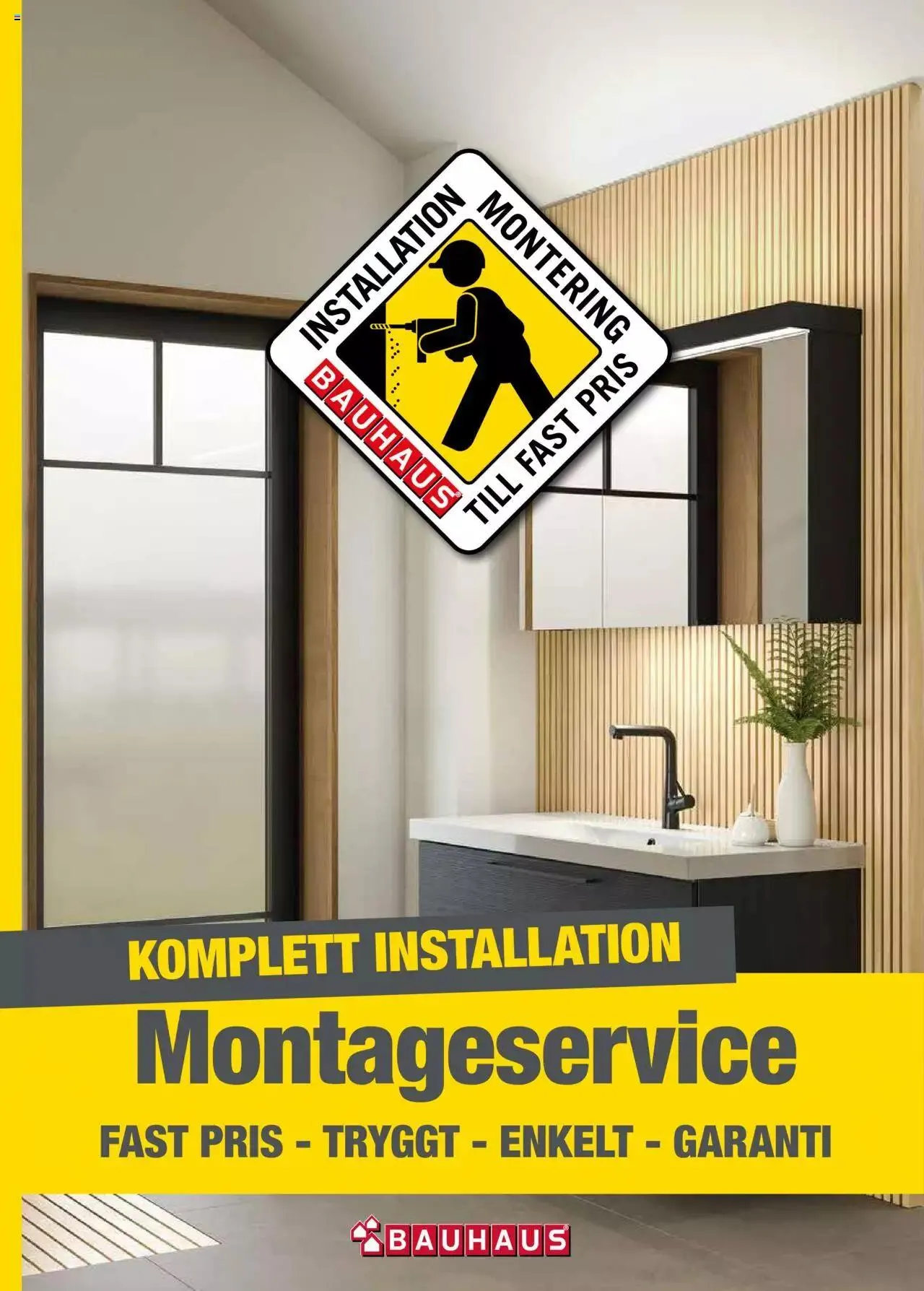 Bauhaus - Montageservice från 19 mars till 31 december 2023 - Reklamblad sidor 1
