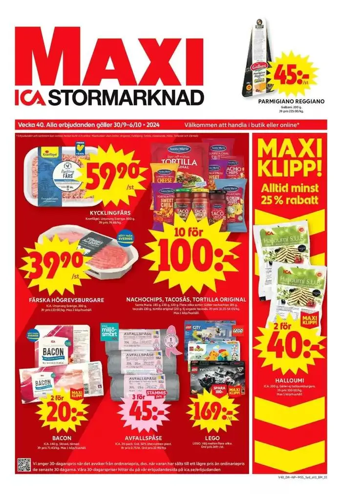 Upptäck attraktiva erbjudanden från 30 september till 6 oktober 2024 - Reklamblad sidor 1