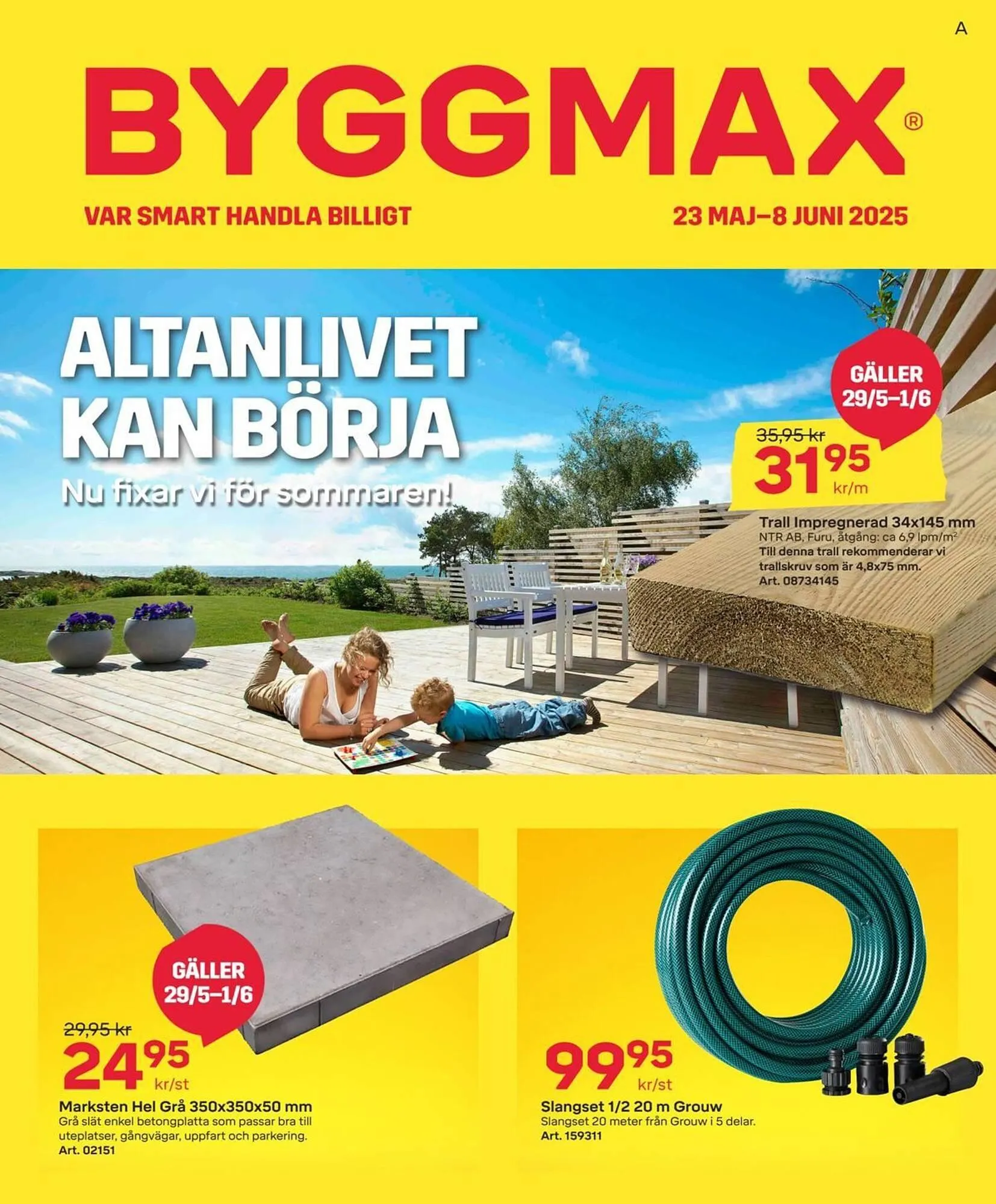 Byggmax reklamblad från 23 maj till 8 juni 2025 - Reklamblad sidor 1