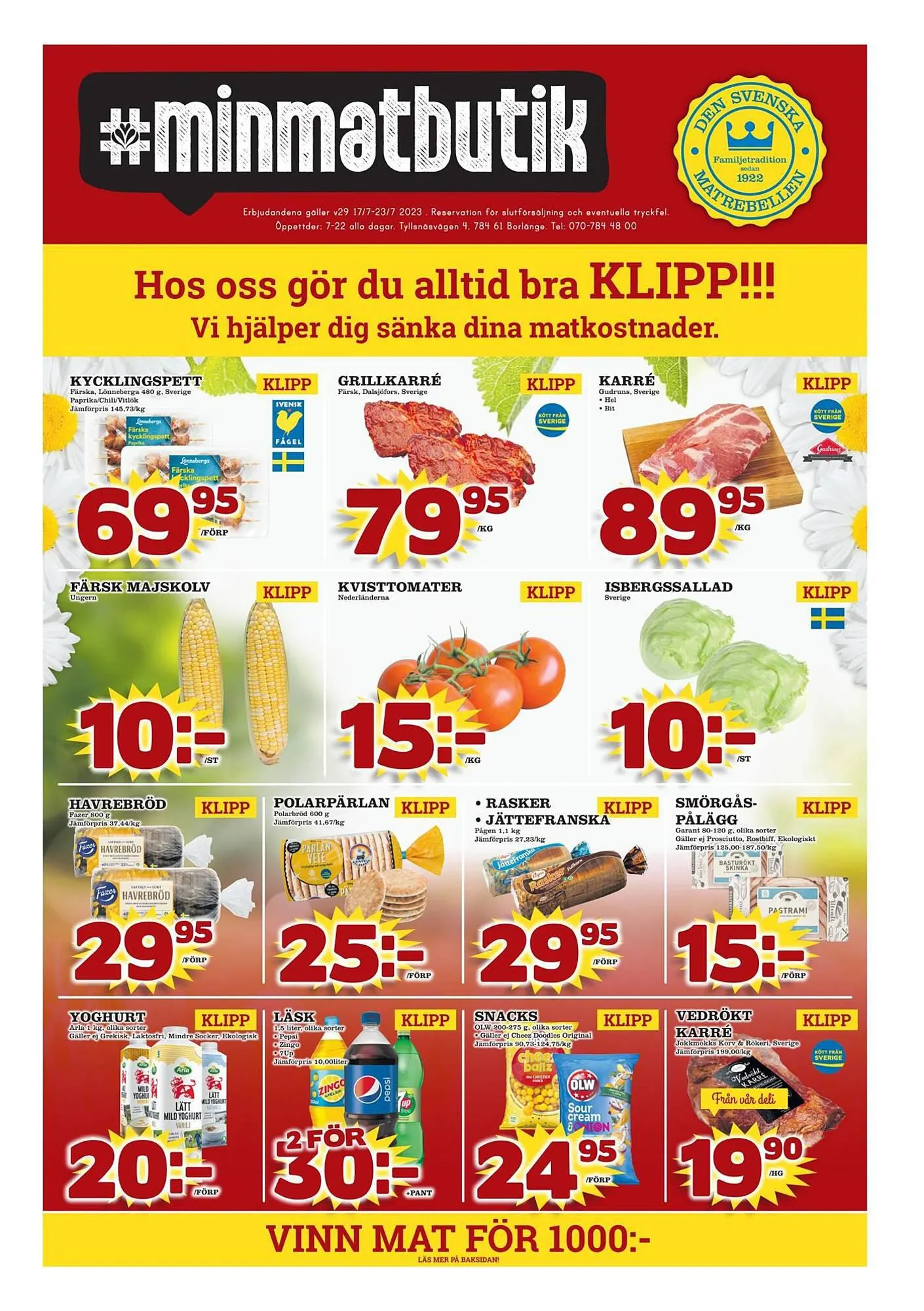 minmatbutik reklamblad - 1