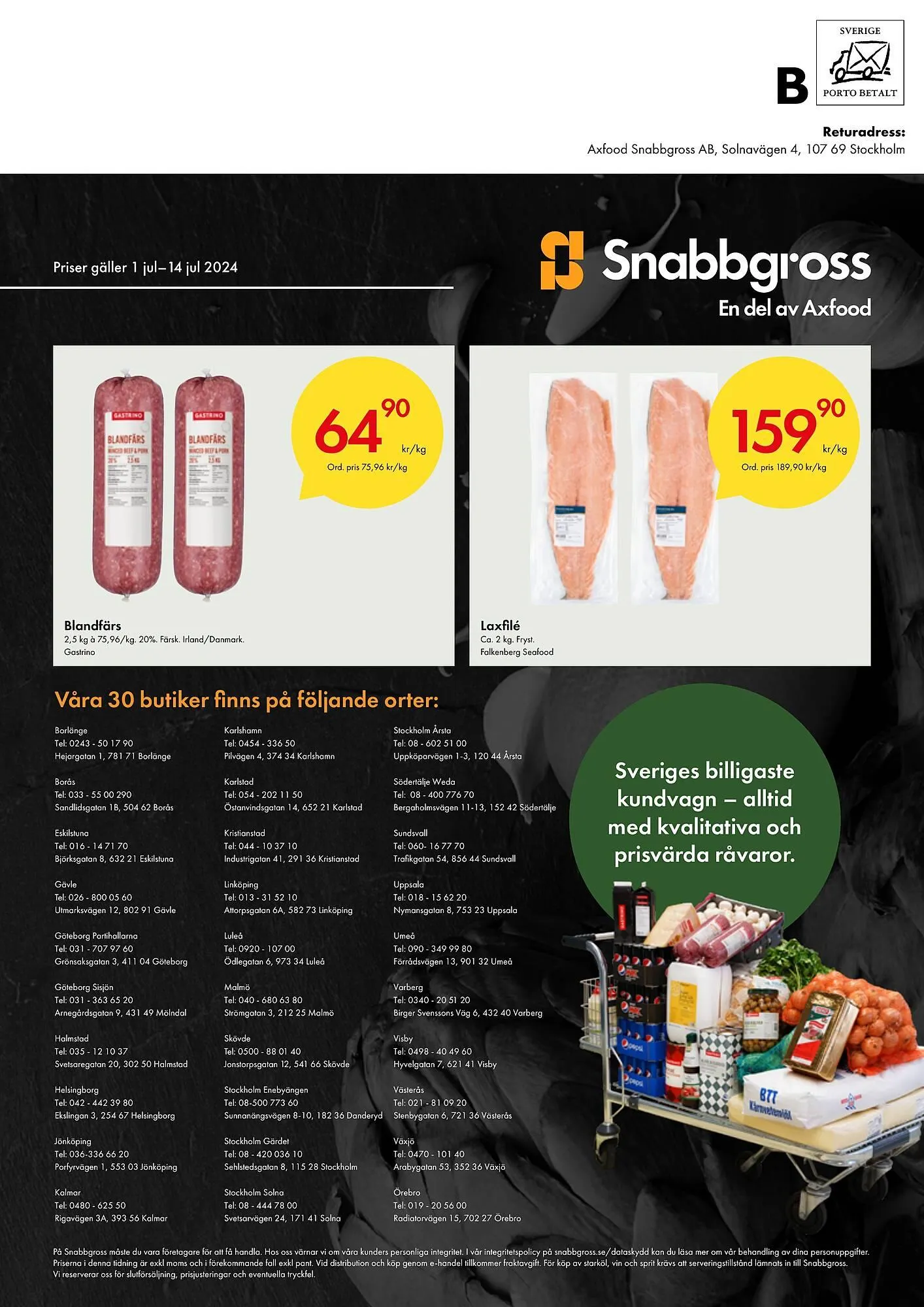 Snabbgross reklamblad från 1 juli till 14 juli 2024 - Reklamblad sidor 9