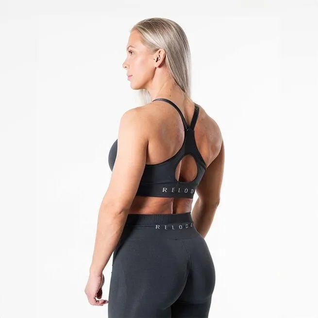 Prime Scrunch Sport-bh Mörkgrå