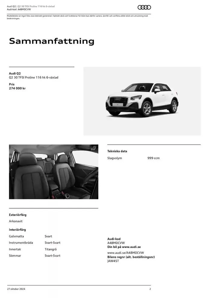 Audi Q2 från 27 oktober till 27 oktober 2025 - Reklamblad sidor 2
