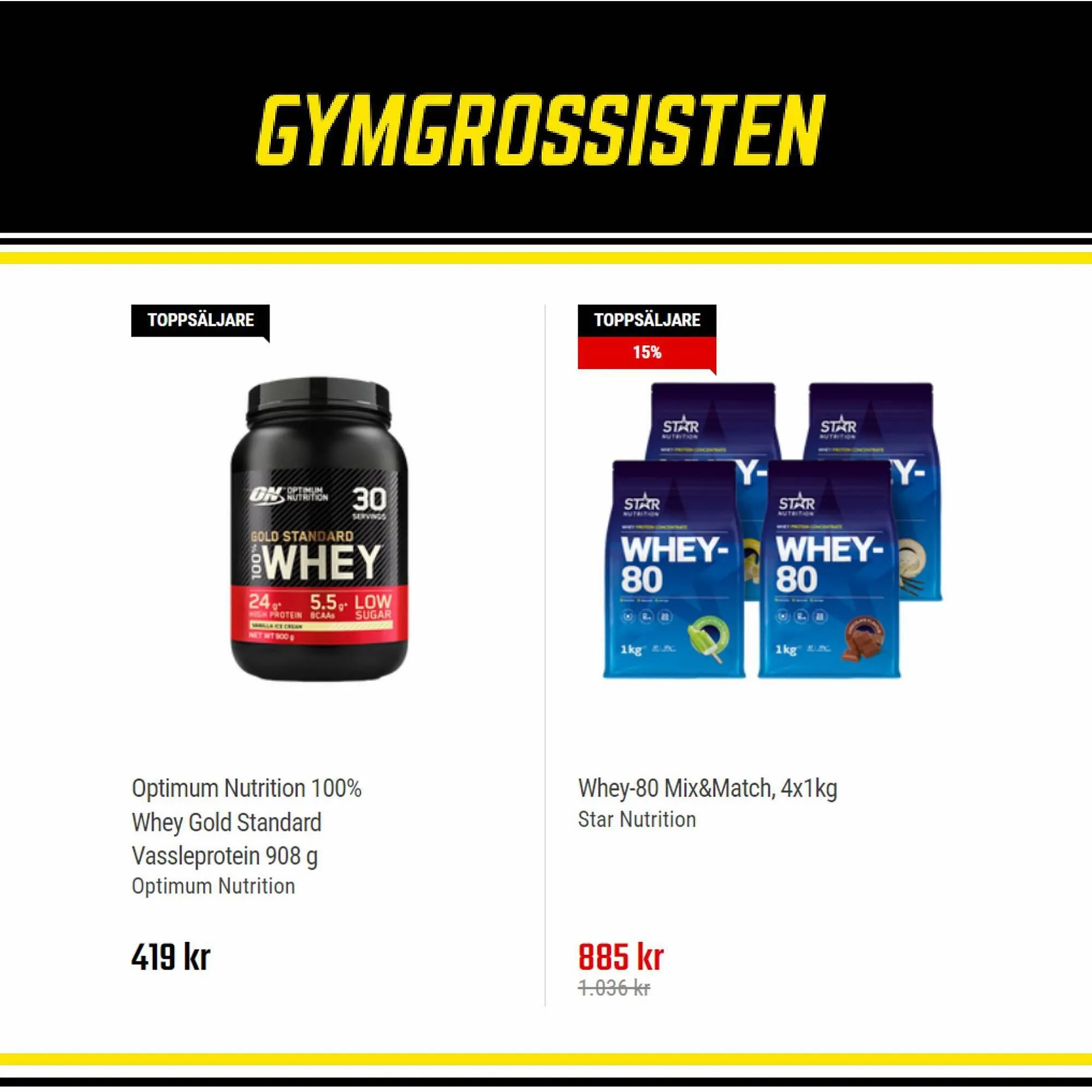 Gymgrossisten reklamblad från 25 oktober till 5 november 2023 - Reklamblad sidor 1