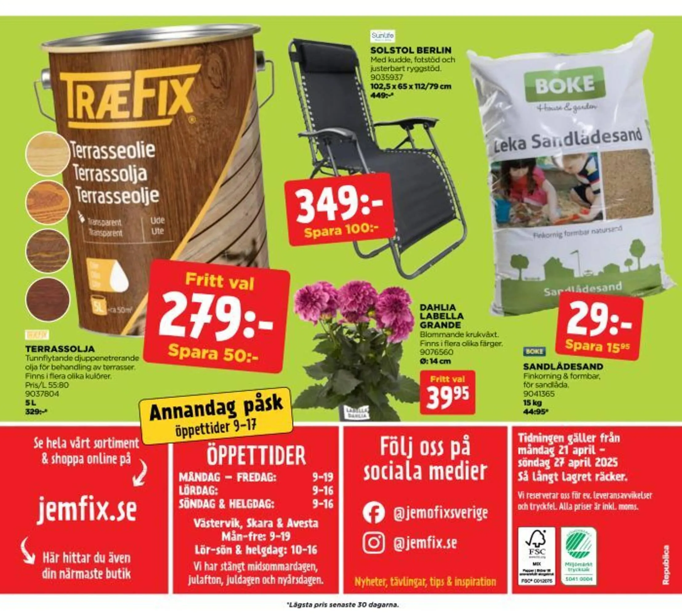 Jem&Fix reklamblad från 21 april till 27 april 2025 - Reklamblad sidor 20