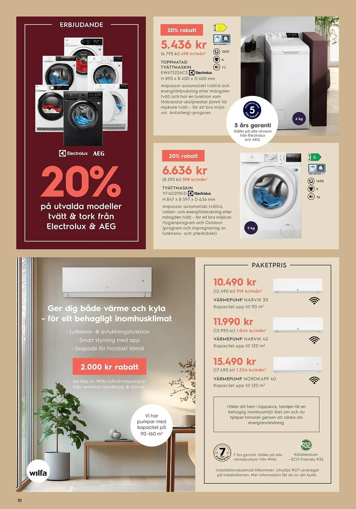 Electrolux Home reklamblad från 11 mars till 31 mars 2025 - Reklamblad sidor 10
