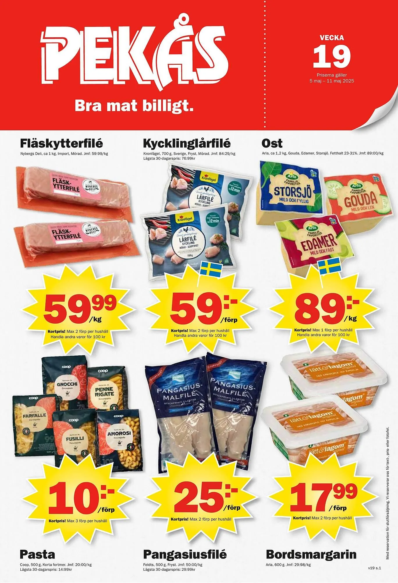 Pekås reklamblad från 5 maj till 10 maj 2025 - Reklamblad sidor 1