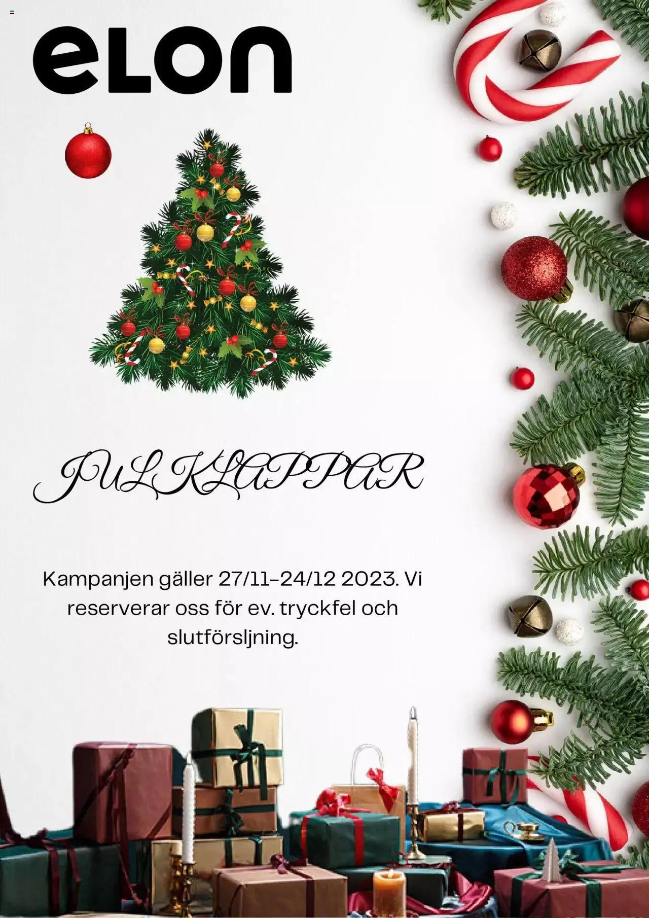 Elon - erbjudanden från 27 november till 24 december 2023 - Reklamblad sidor 1