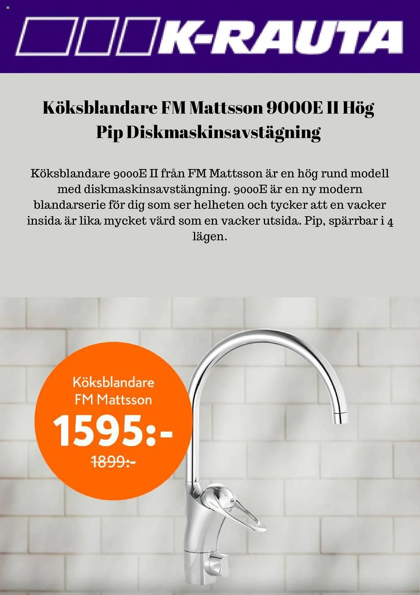K-rauta reklamblad från 27 september till 17 oktober 2023 - Reklamblad sidor 1
