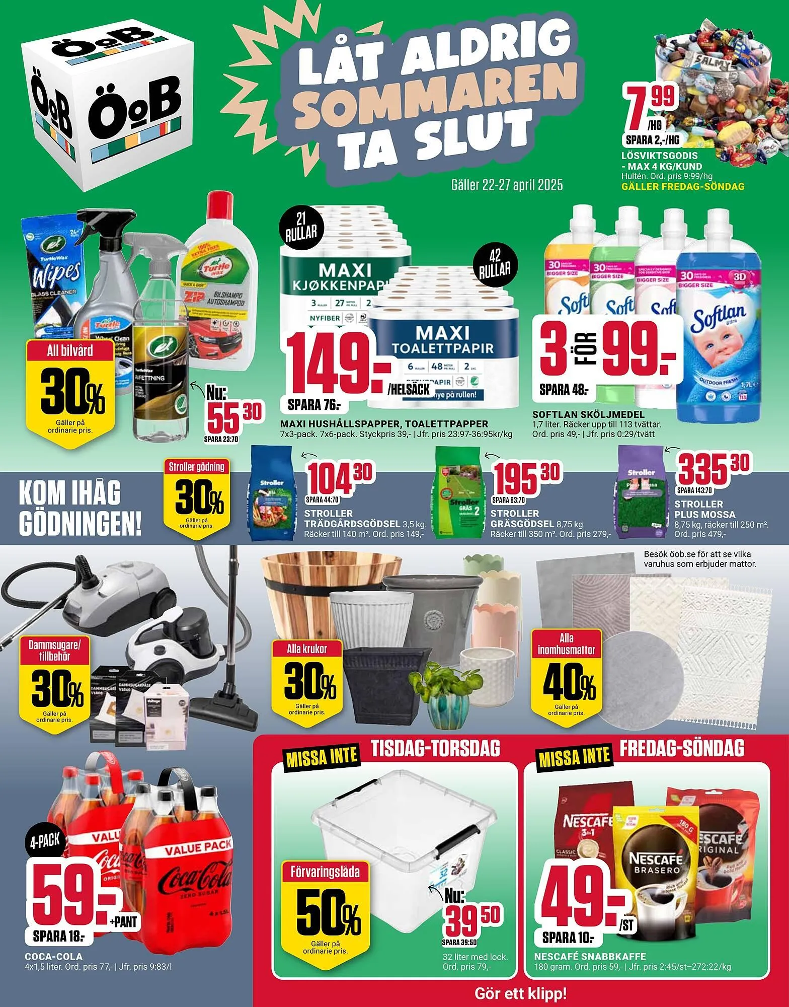 ÖoB reklamblad från 22 april till 28 april 2025 - Reklamblad sidor 1
