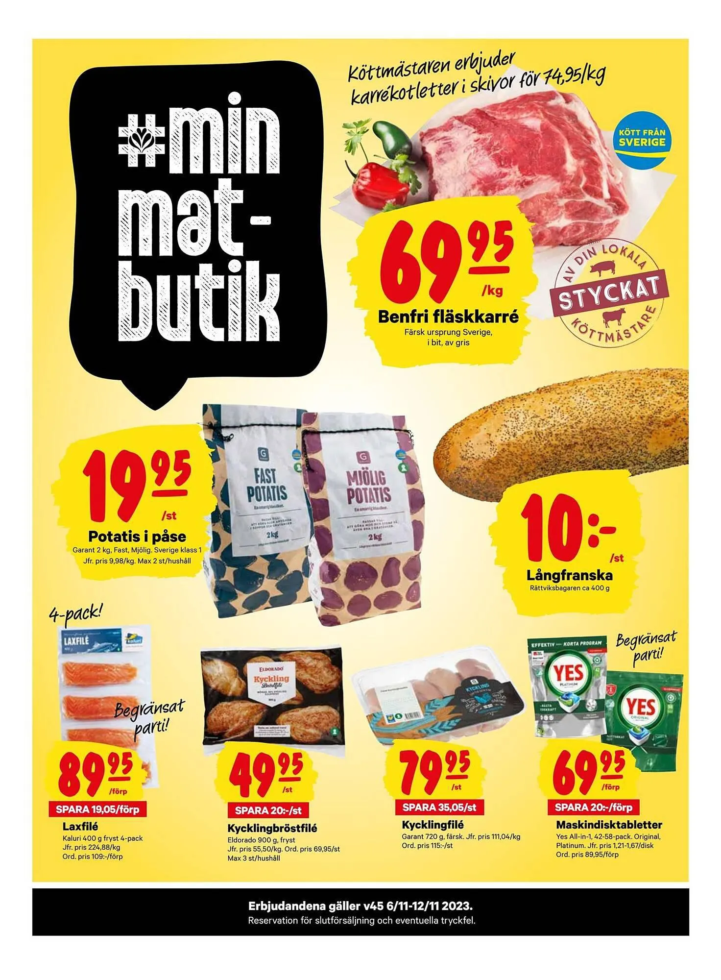 minmatbutik reklamblad från 5 november till 12 november 2023 - Reklamblad sidor 1