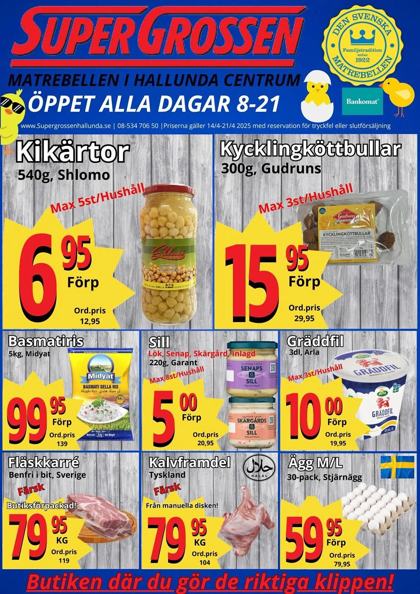 Supergrossen reklamblad från 13 april till 21 april 2025 - Reklamblad sidor 1