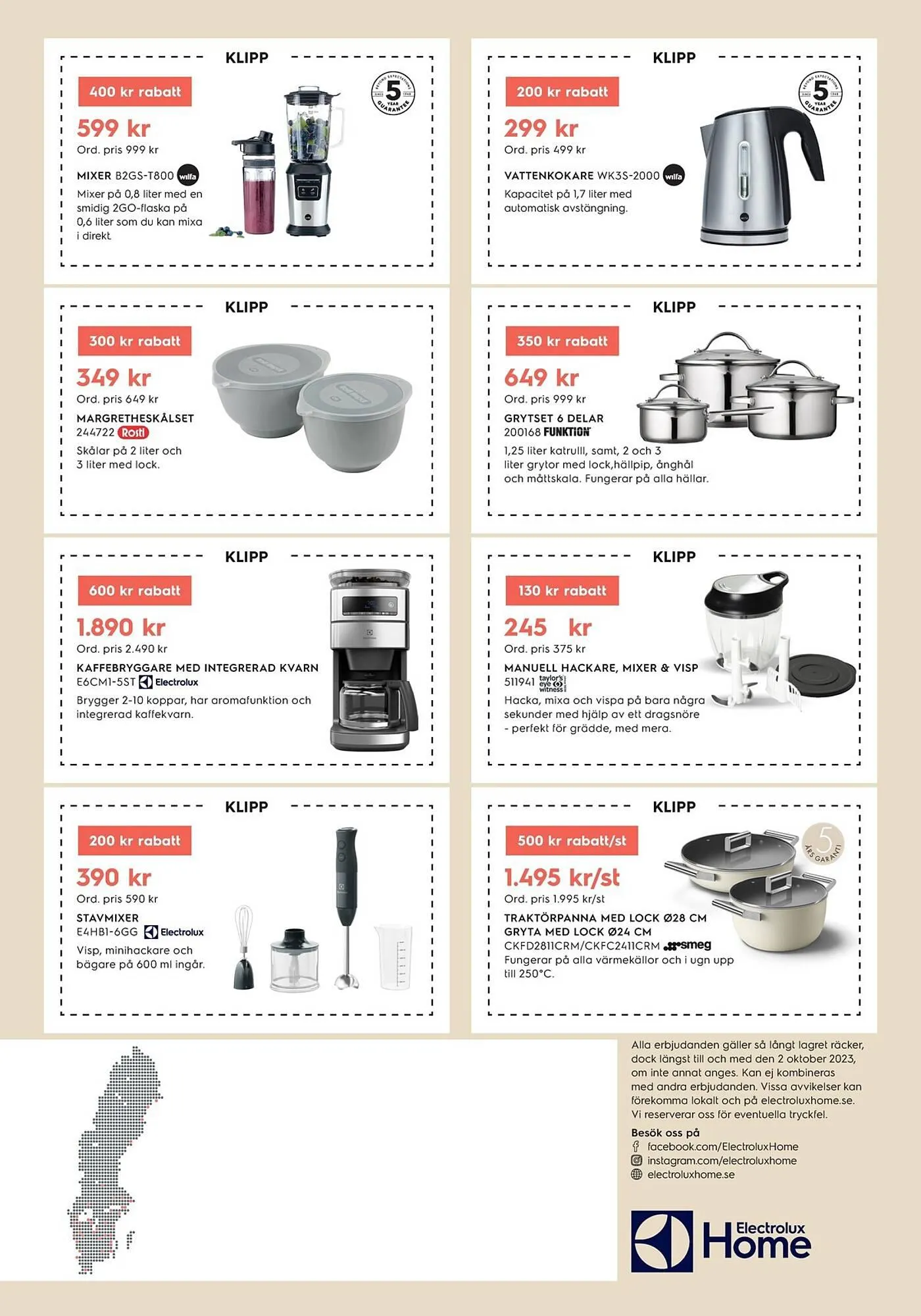 Electrolux Home reklamblad från 21 augusti till 2 oktober 2023 - Reklamblad sidor 20