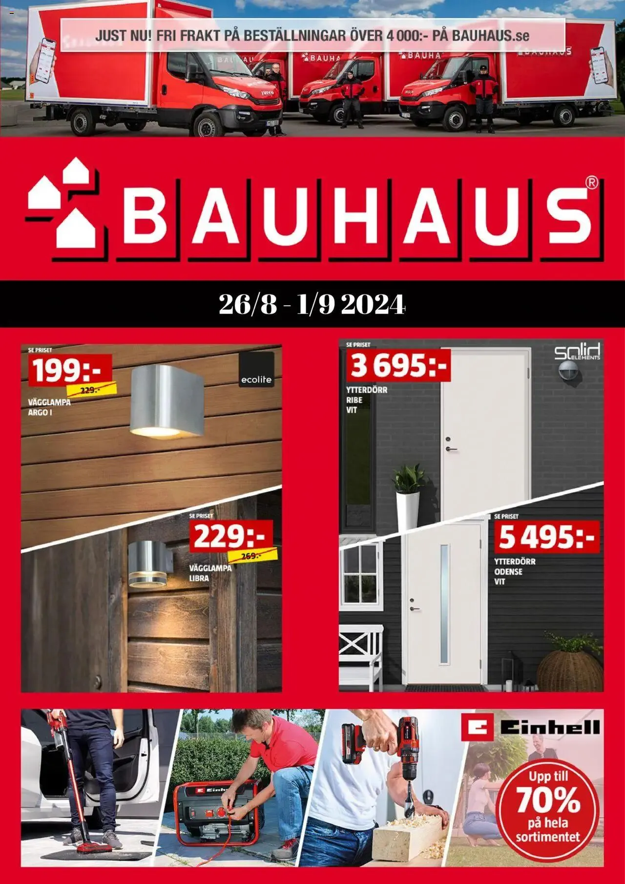 Bauhaus - erbjudanden från 26 augusti till 31 december 2024 - Reklamblad sidor 1