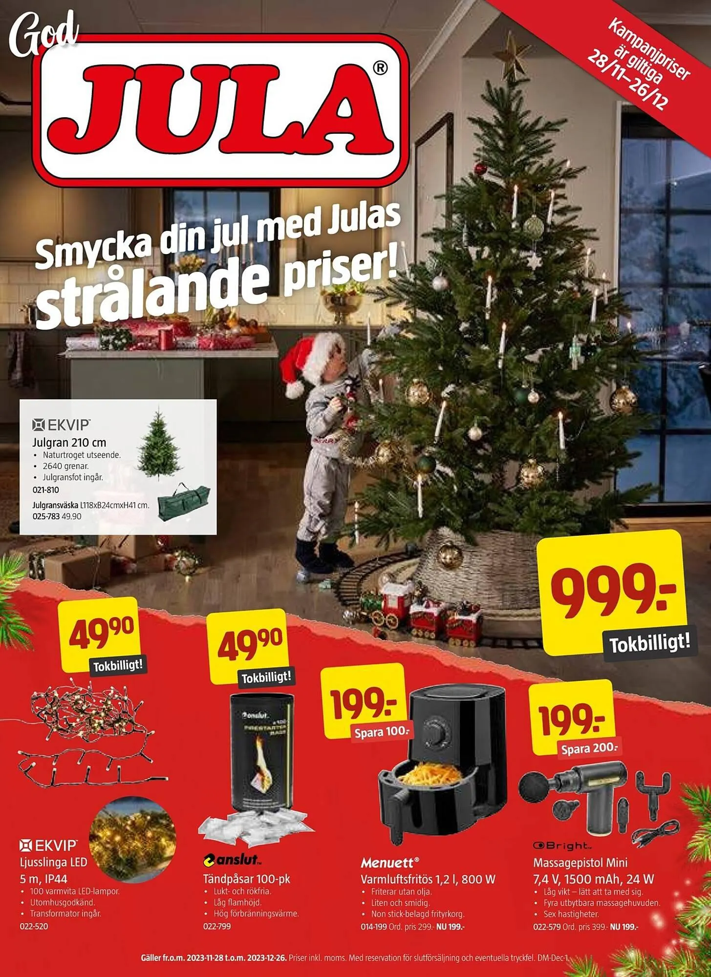 Jula reklamblad från 28 november till 26 december 2023 - Reklamblad sidor 1