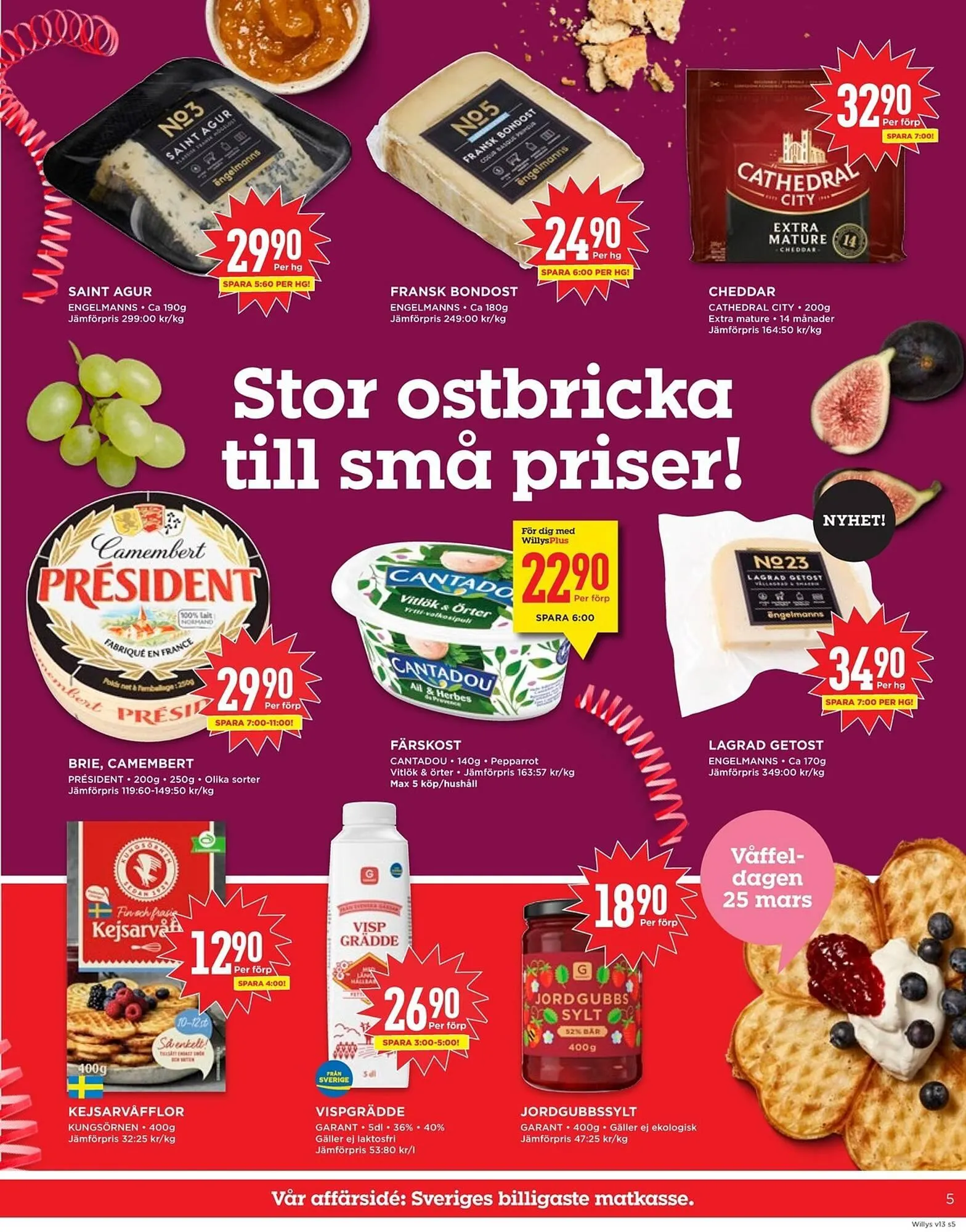 Willys reklamblad från 24 mars till 30 mars 2025 - Reklamblad sidor 5
