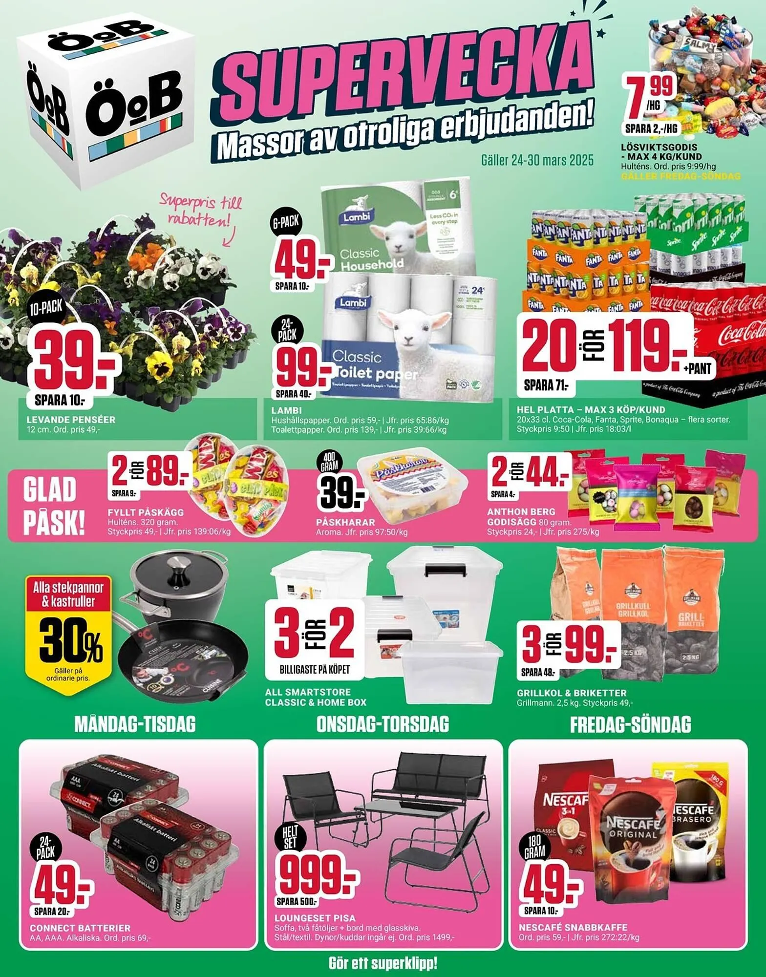 ÖoB reklamblad från 24 mars till 30 mars 2025 - Reklamblad sidor 1