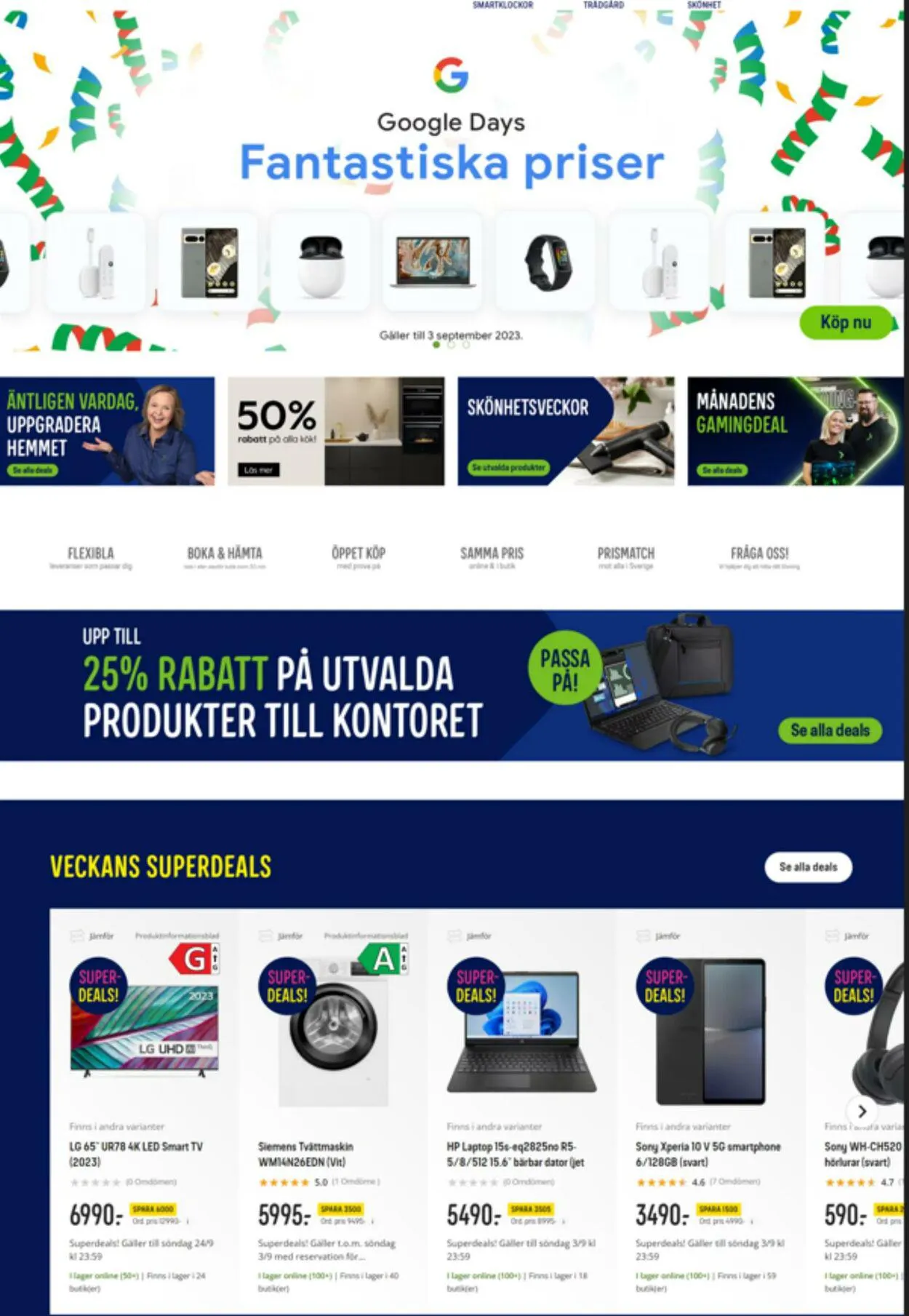 Elgiganten från 30 augusti till 19 september 2023 - Reklamblad sidor 1