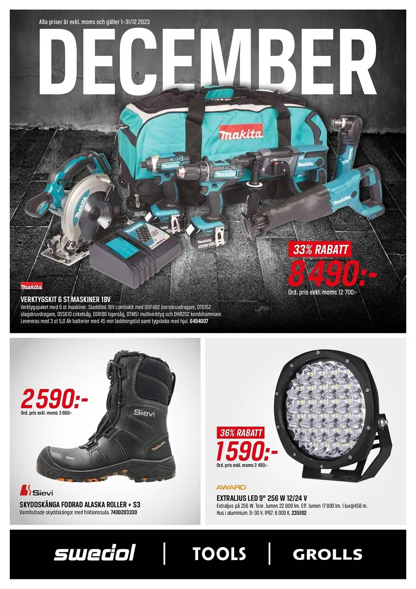 Swedol reklamblad från 1 december till 31 december 2023 - Reklamblad sidor 1
