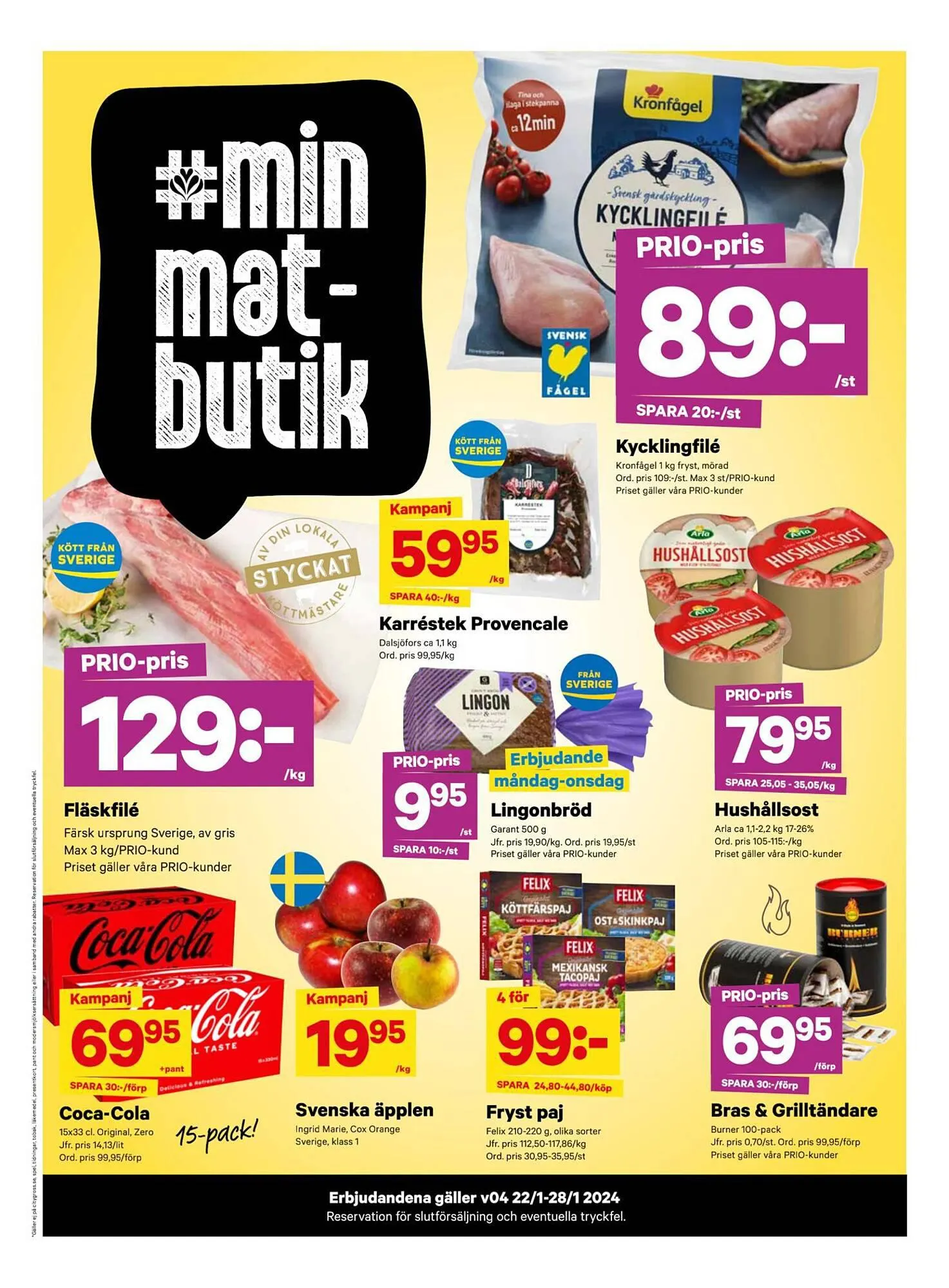 minmatbutik reklamblad från 21 januari till 28 januari 2024 - Reklamblad sidor 1