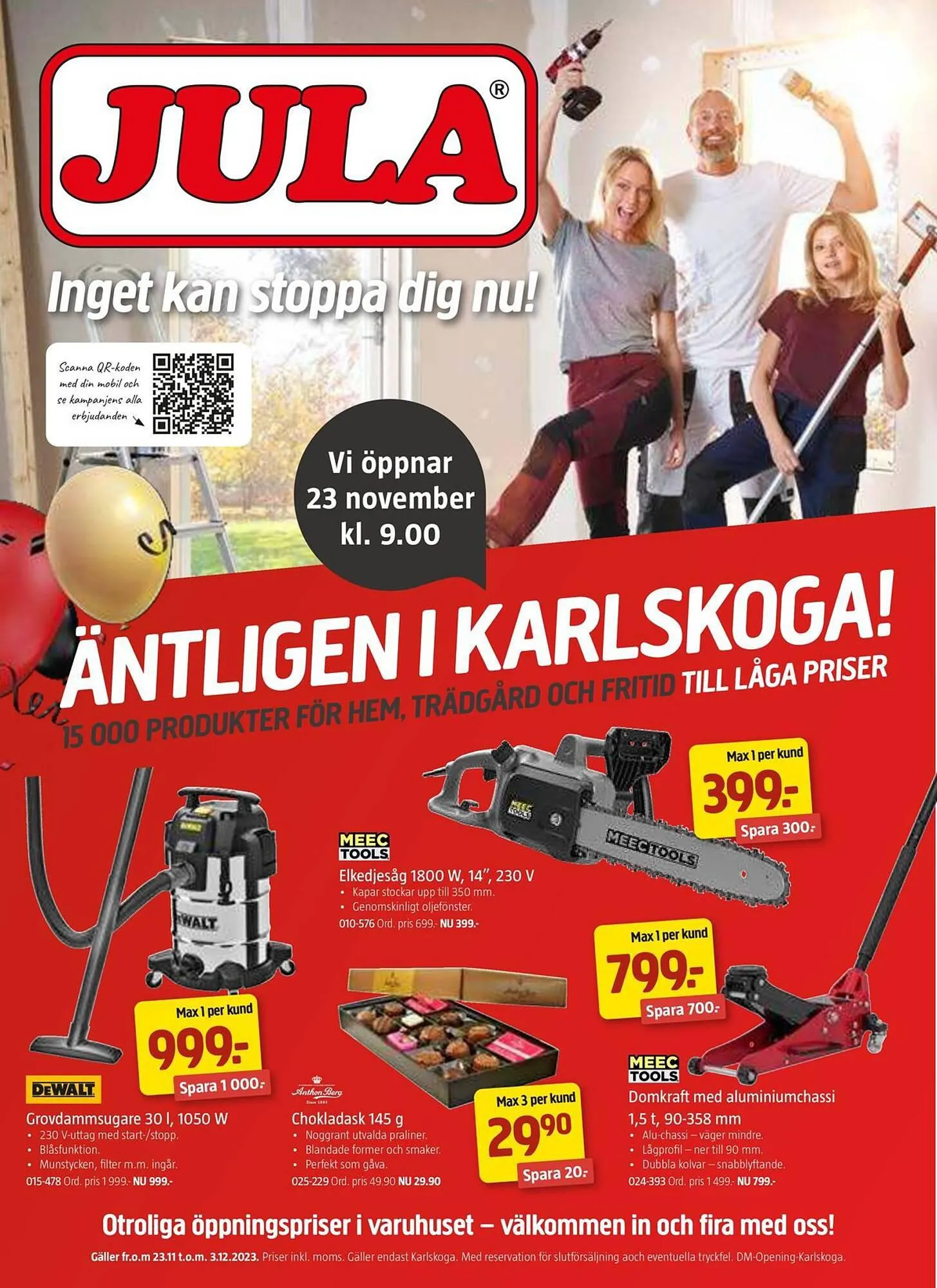 Jula reklamblad från 23 november till 3 december 2023 - Reklamblad sidor 1
