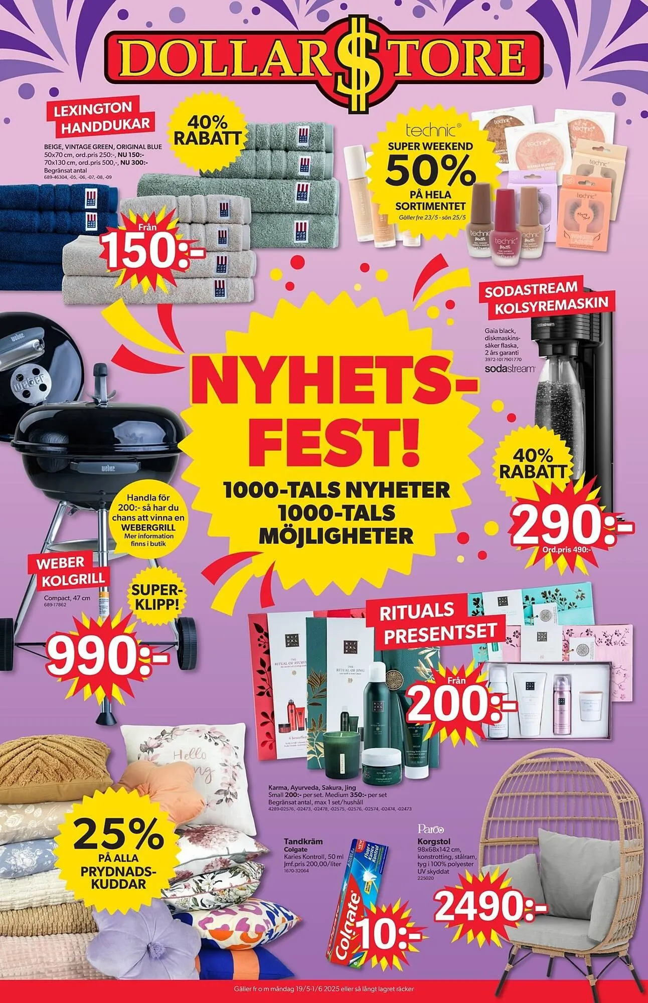 DollarStore reklamblad från 19 maj till 1 juni 2025 - Reklamblad sidor 1