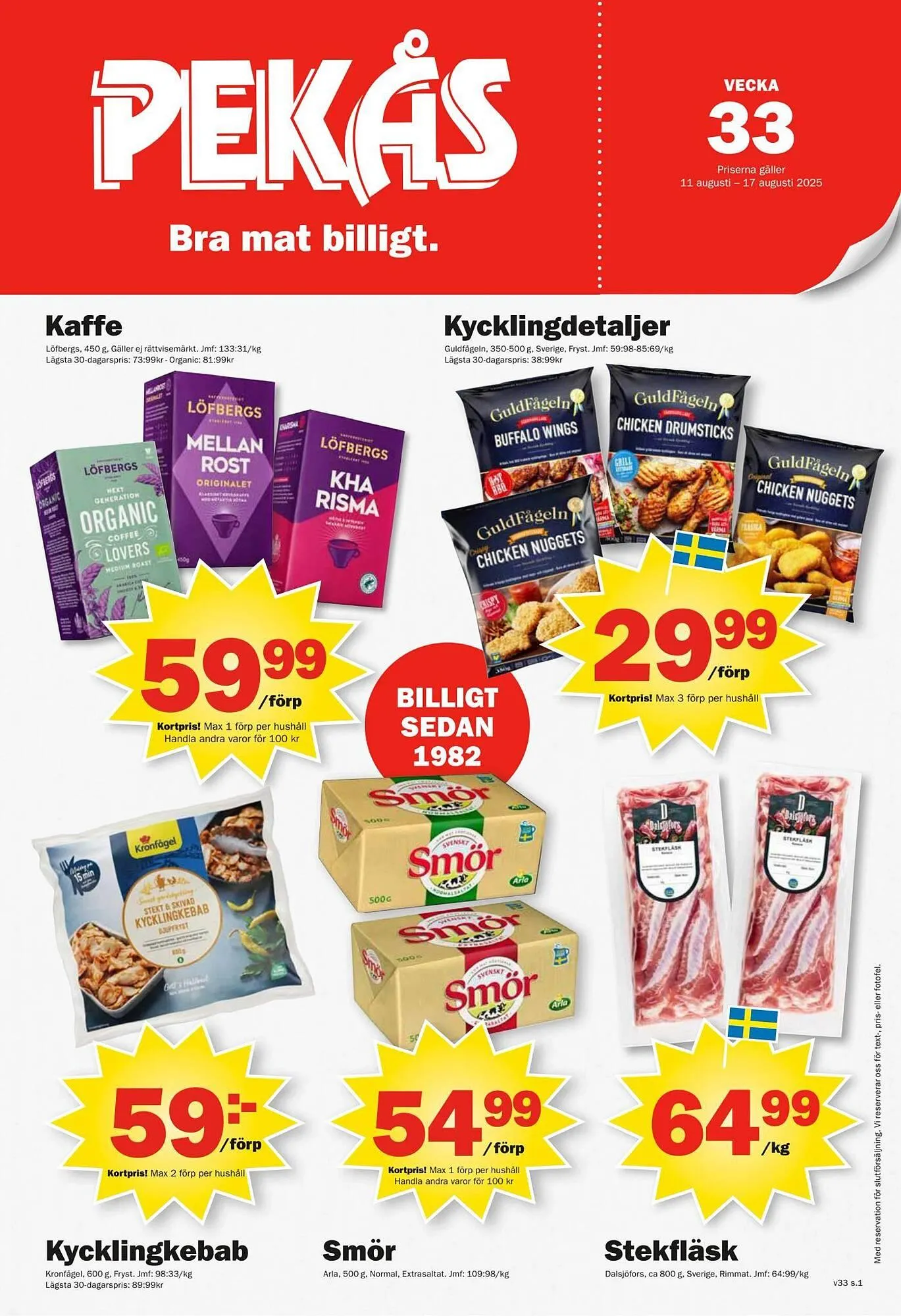Pekås reklamblad - 1
