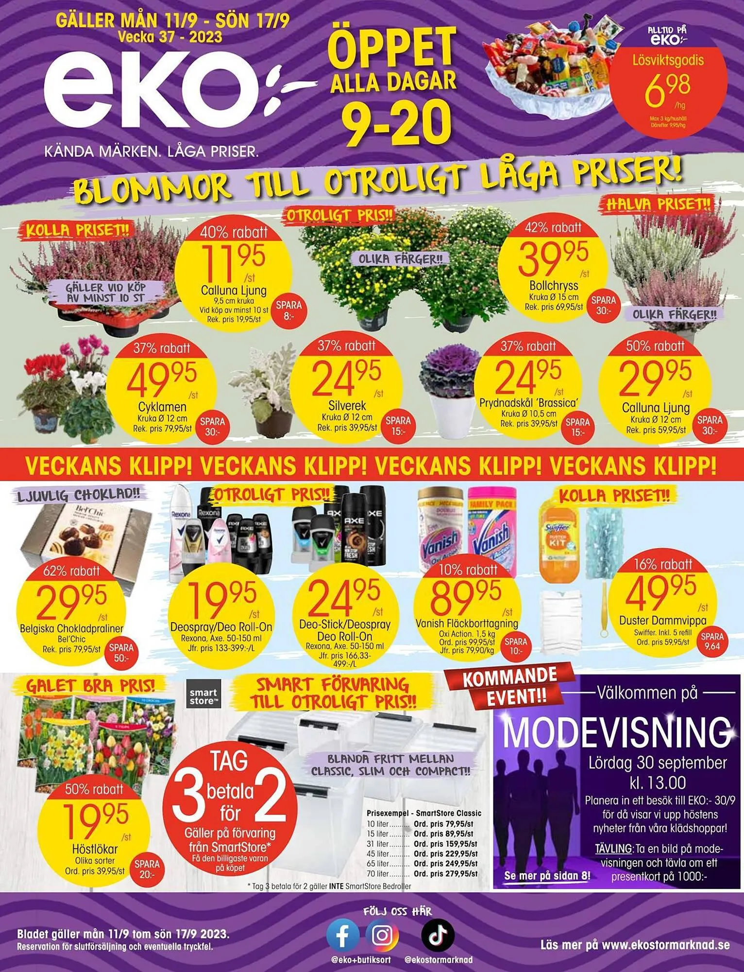 EKO reklamblad från 10 september till 17 september 2023 - Reklamblad sidor 1