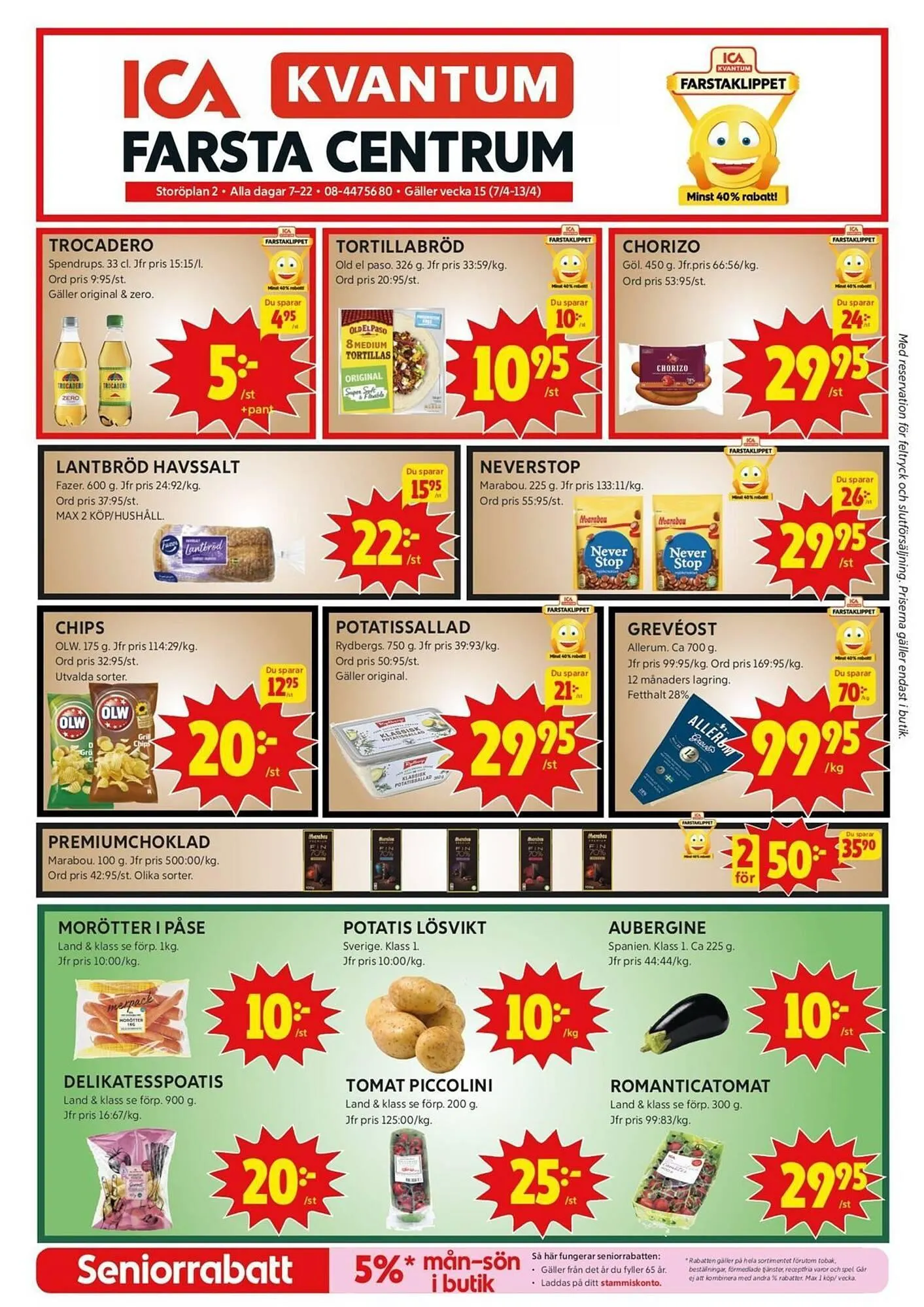 ICA Kvantum reklamblad från 7 april till 13 april 2025 - Reklamblad sidor 1