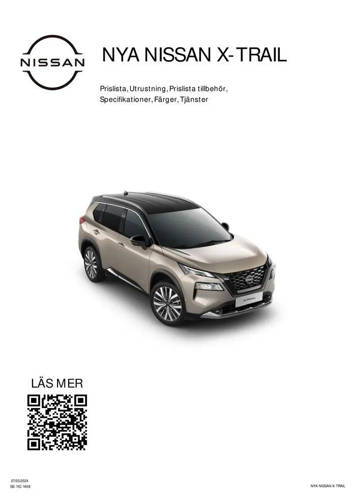 Nissan X-Trail från 28 mars till 28 mars 2025 - Reklamblad sidor 1