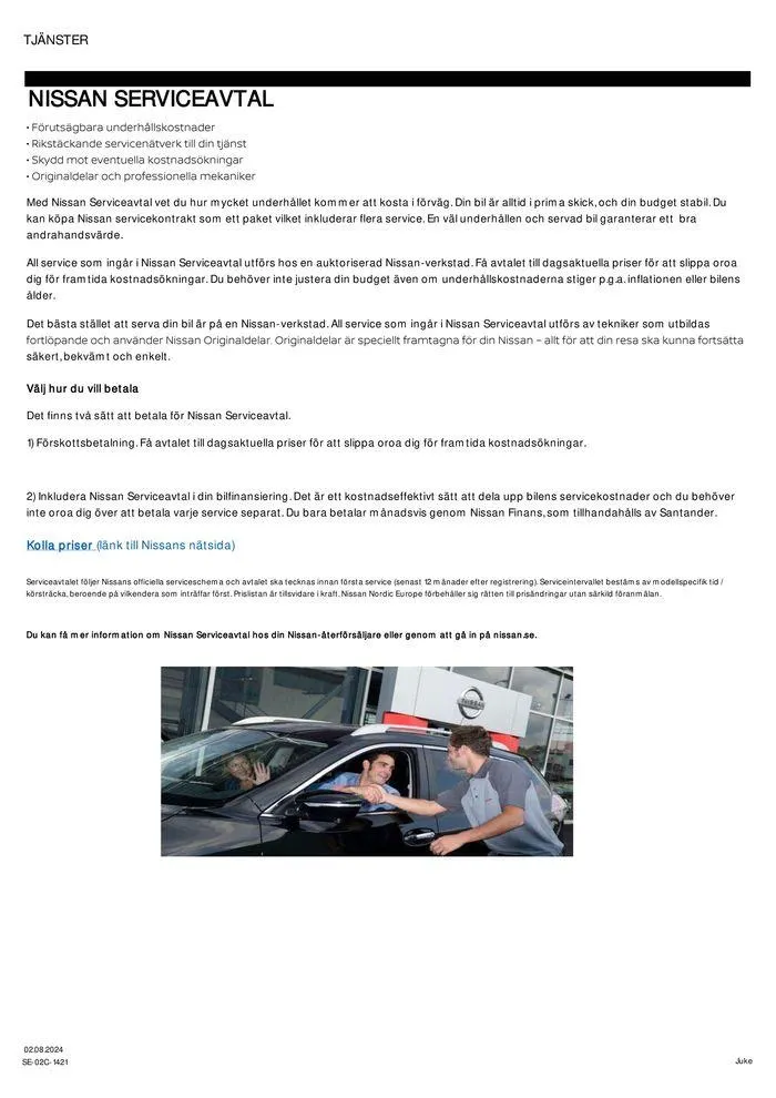 Nissan Juke från 29 augusti till 29 augusti 2025 - Reklamblad sidor 14