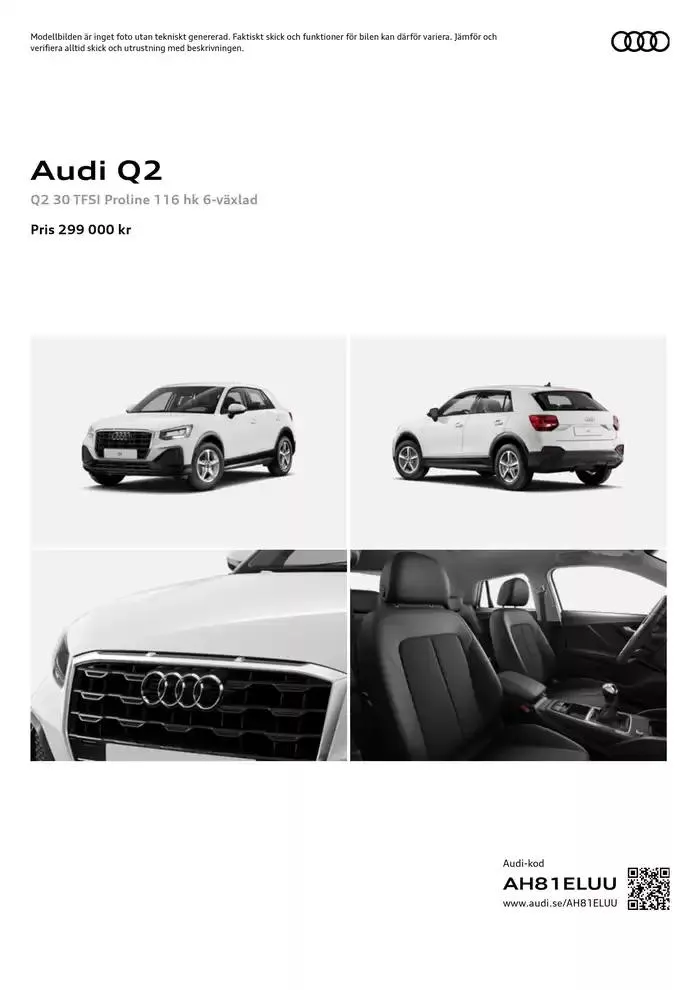 Audi Q2 från 6 december till 6 december 2025 - Reklamblad sidor 1