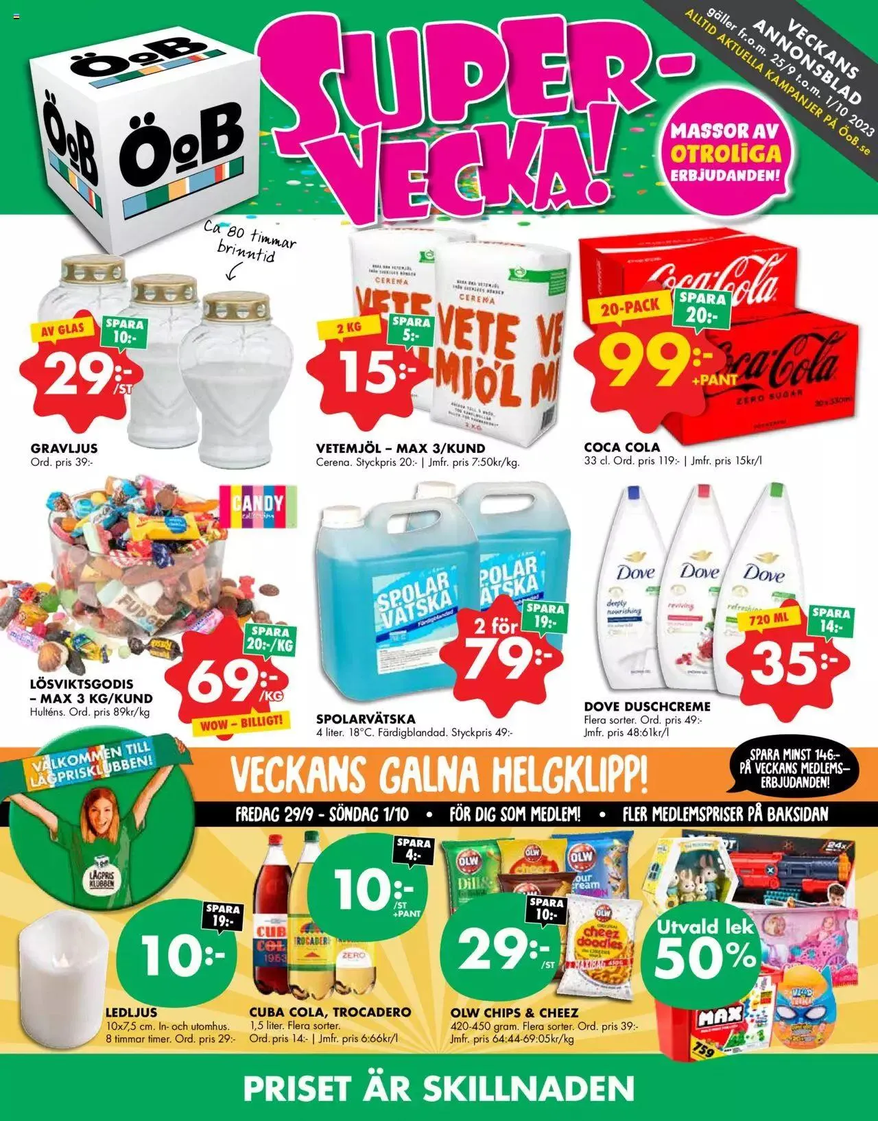 ÖoB - erbjudanden från 25 september till 1 oktober 2023 - Reklamblad sidor 1