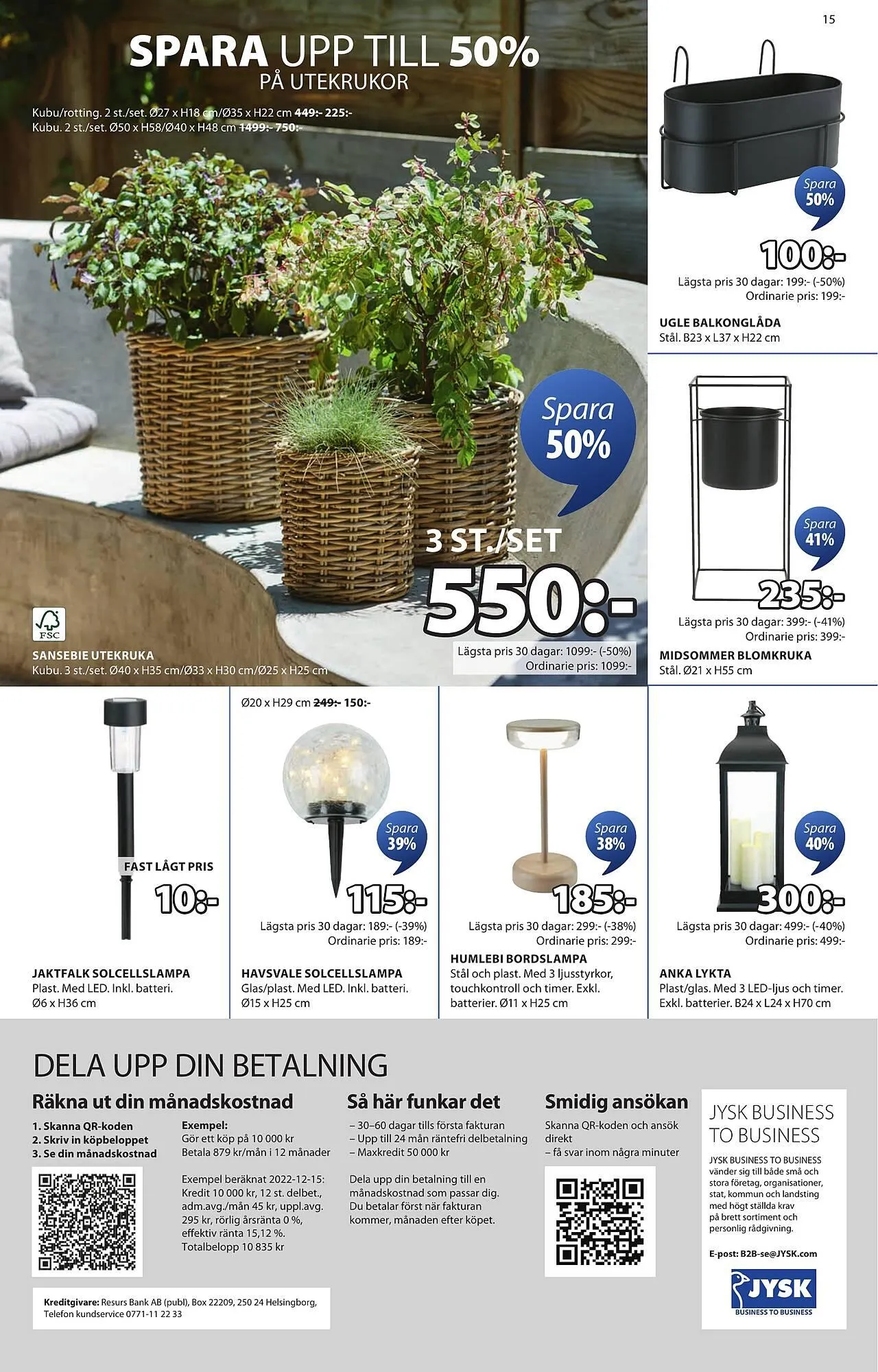 JYSK reklamblad från 7 april till 20 april 2025 - Reklamblad sidor 15