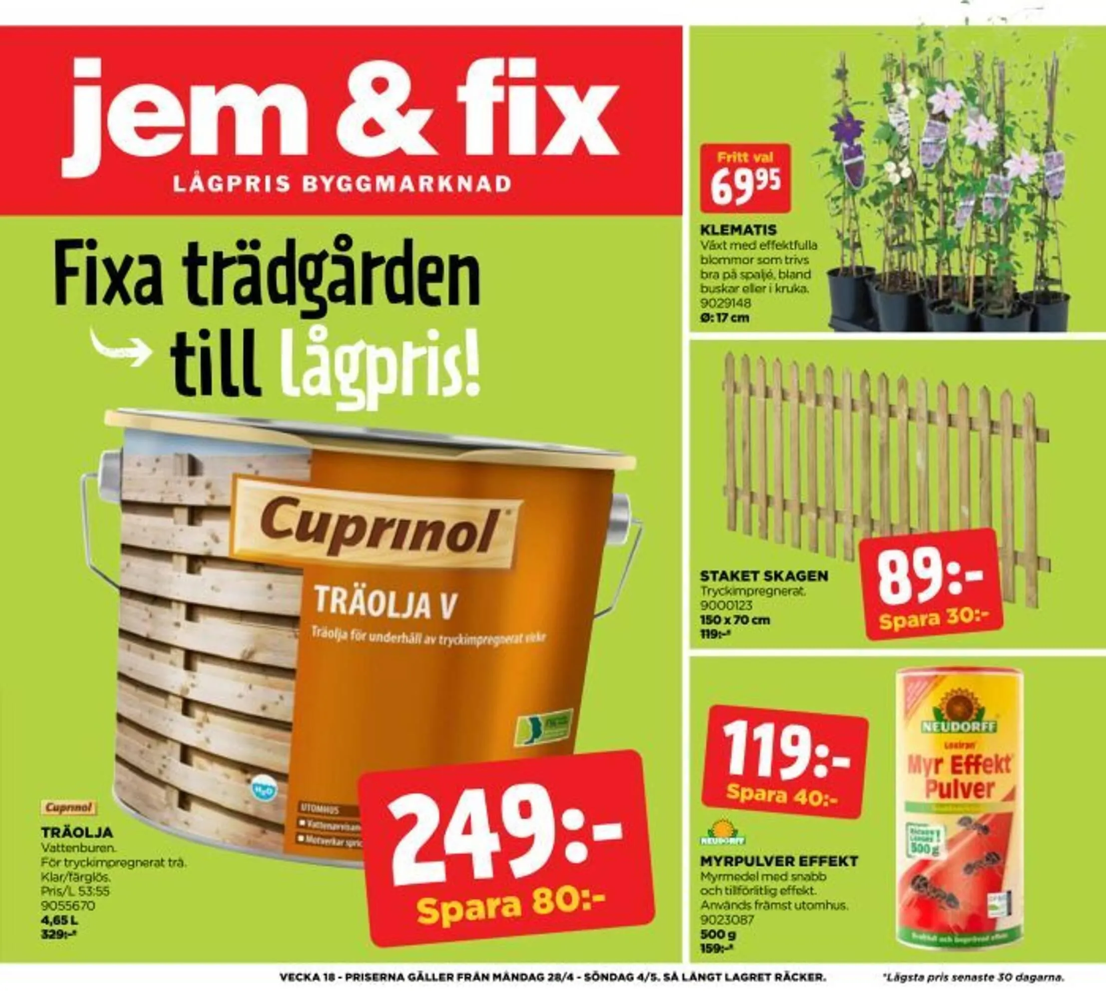 Jem&Fix reklamblad - 1