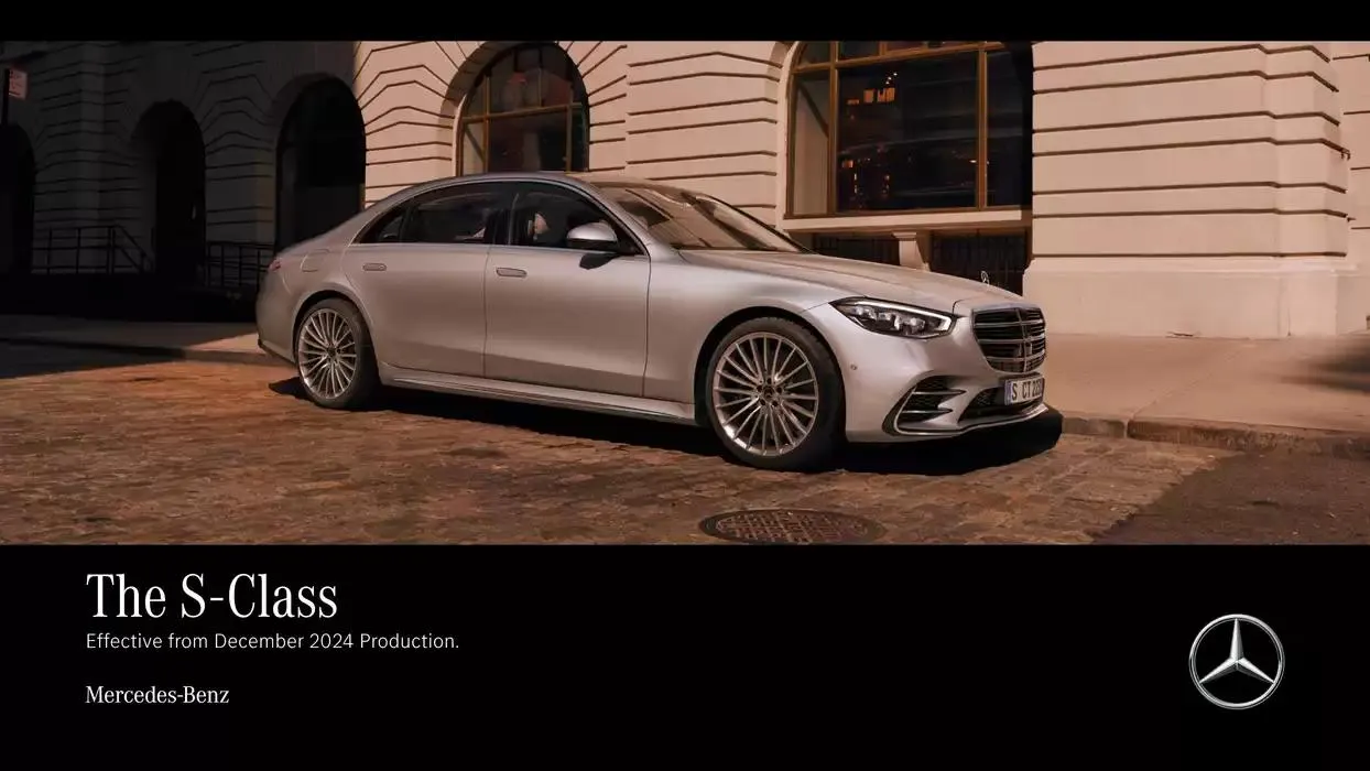 Mercedes Benz S-Class Saloon from 9 October to 9 October 2025 - Catalogue Page 1
