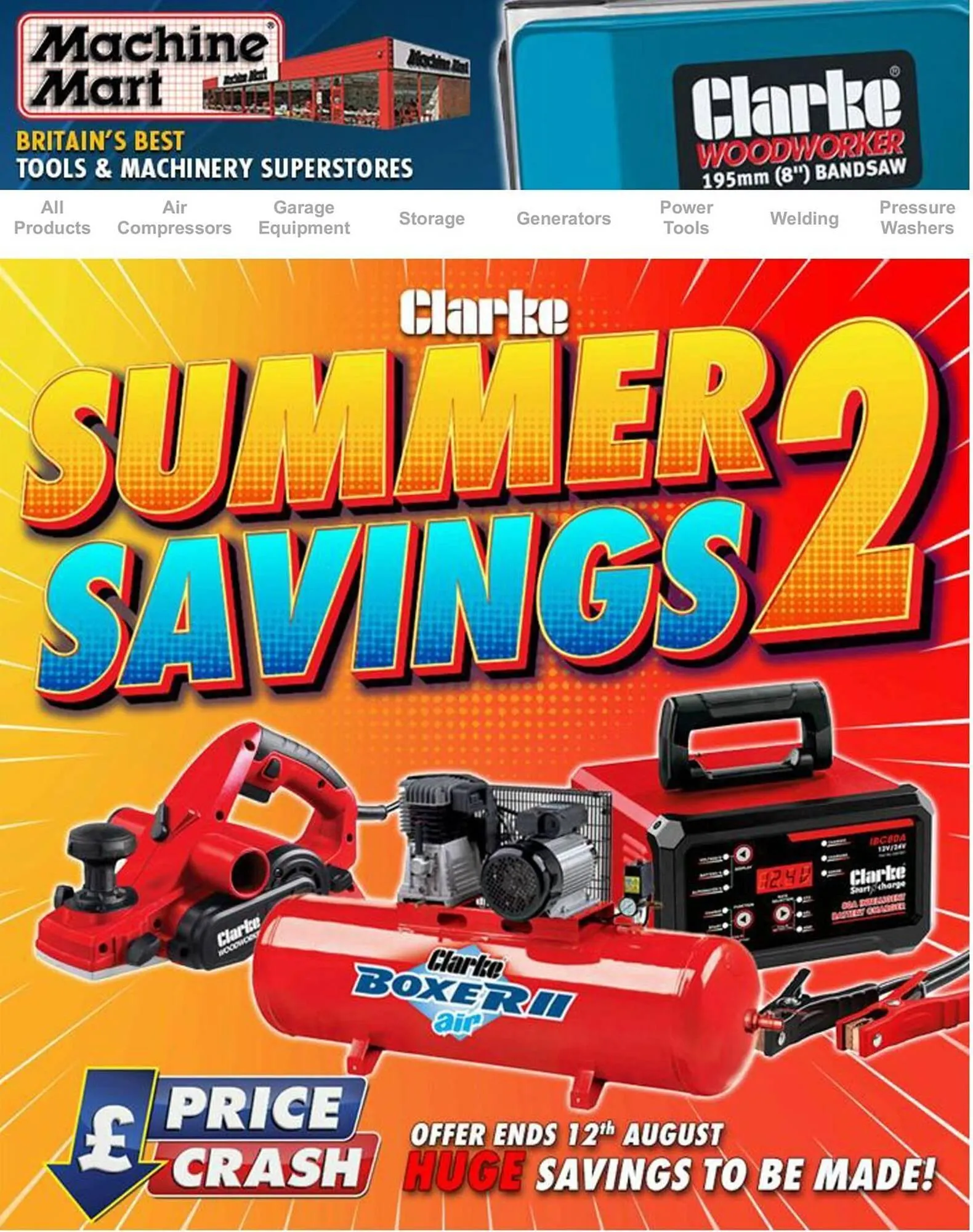 Machine Mart leaflet from 27 July to 12 August 2025 - Catalogue Page 1