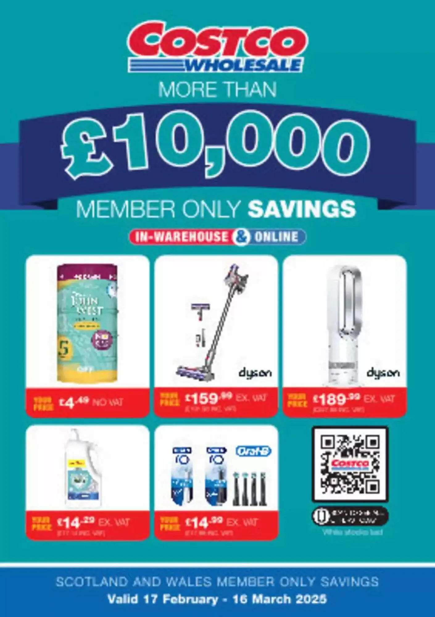 Costco leaflet from 17 February to 16 March 2025 - Catalogue Page 1