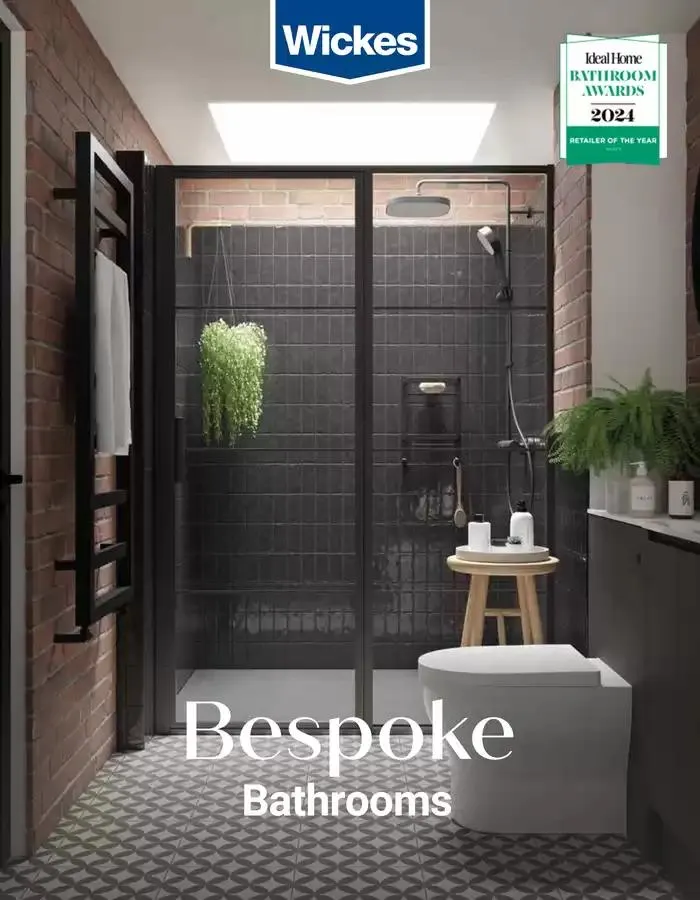Wickes Bespoke Bathrooms brochure from 5 November to 31 December 2024 - Catalogue Page 1
