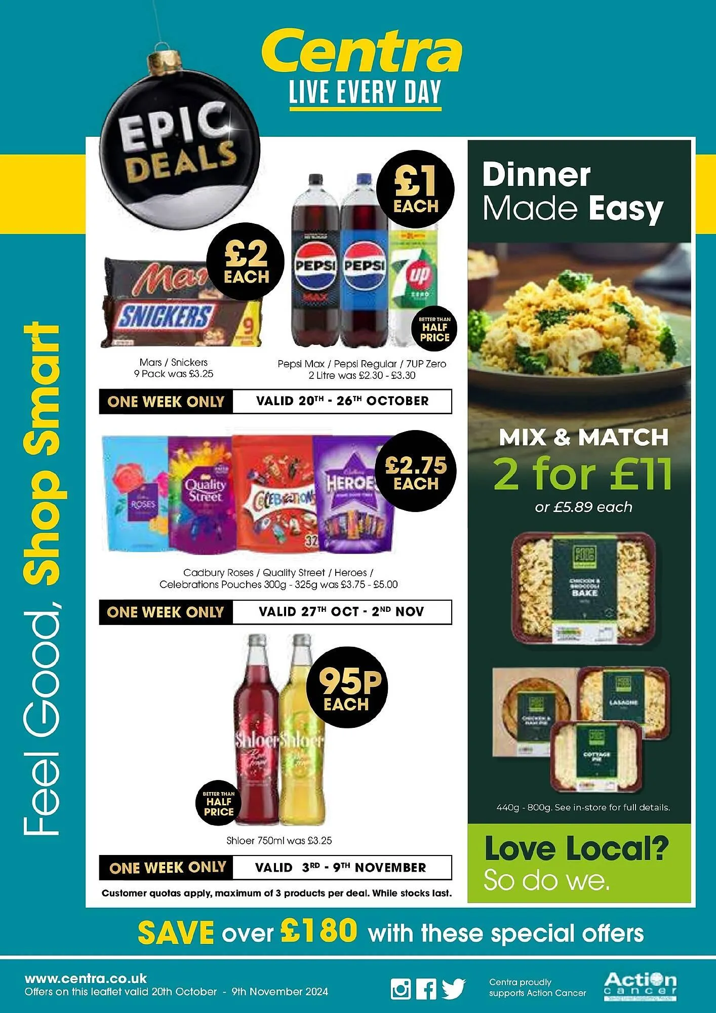 Centra leaflet from 20 October to 9 November 2024 - Catalogue Page 1