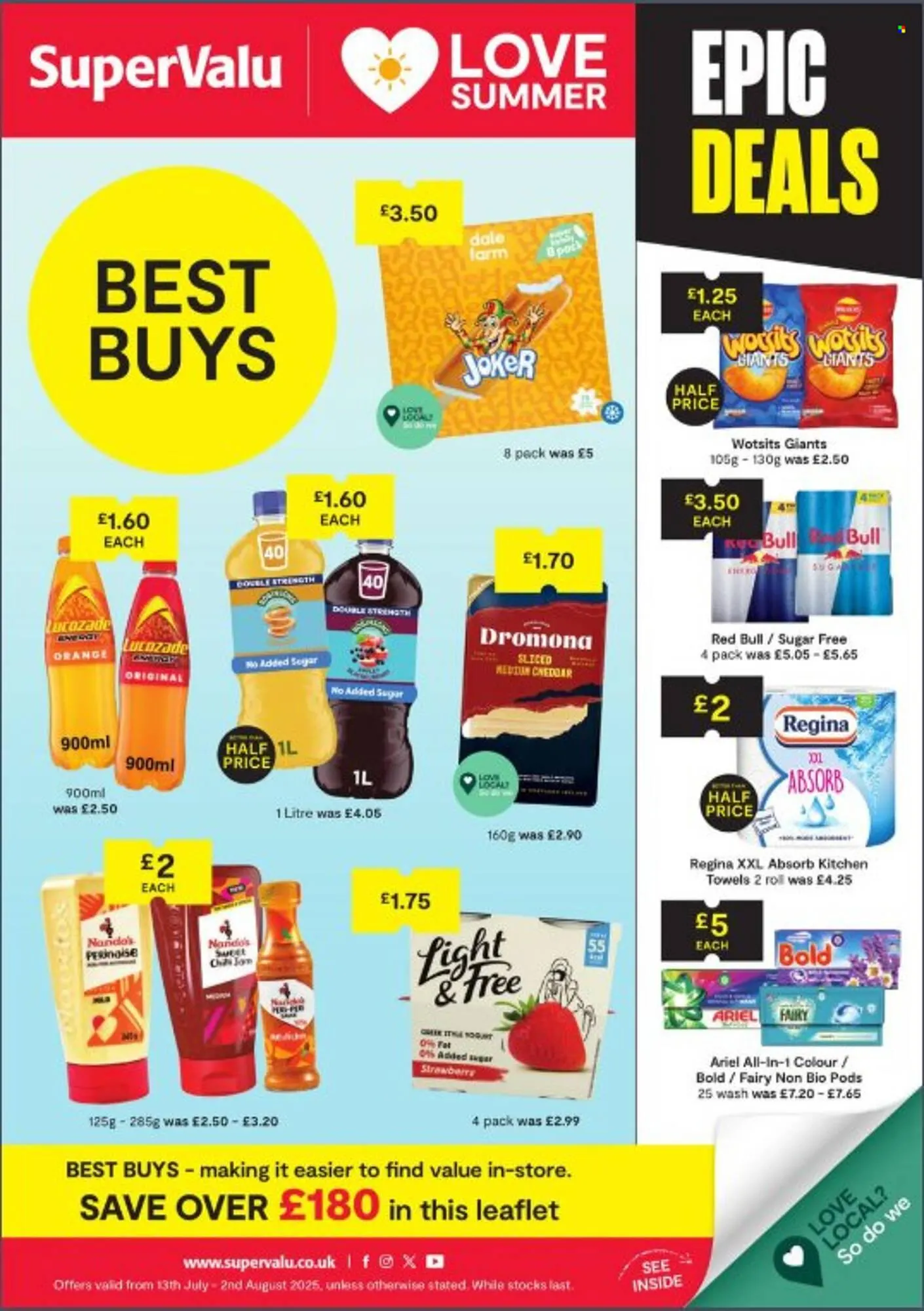 SuperValu leaflet from 13 July to 2 August 2025 - Catalogue Page 1