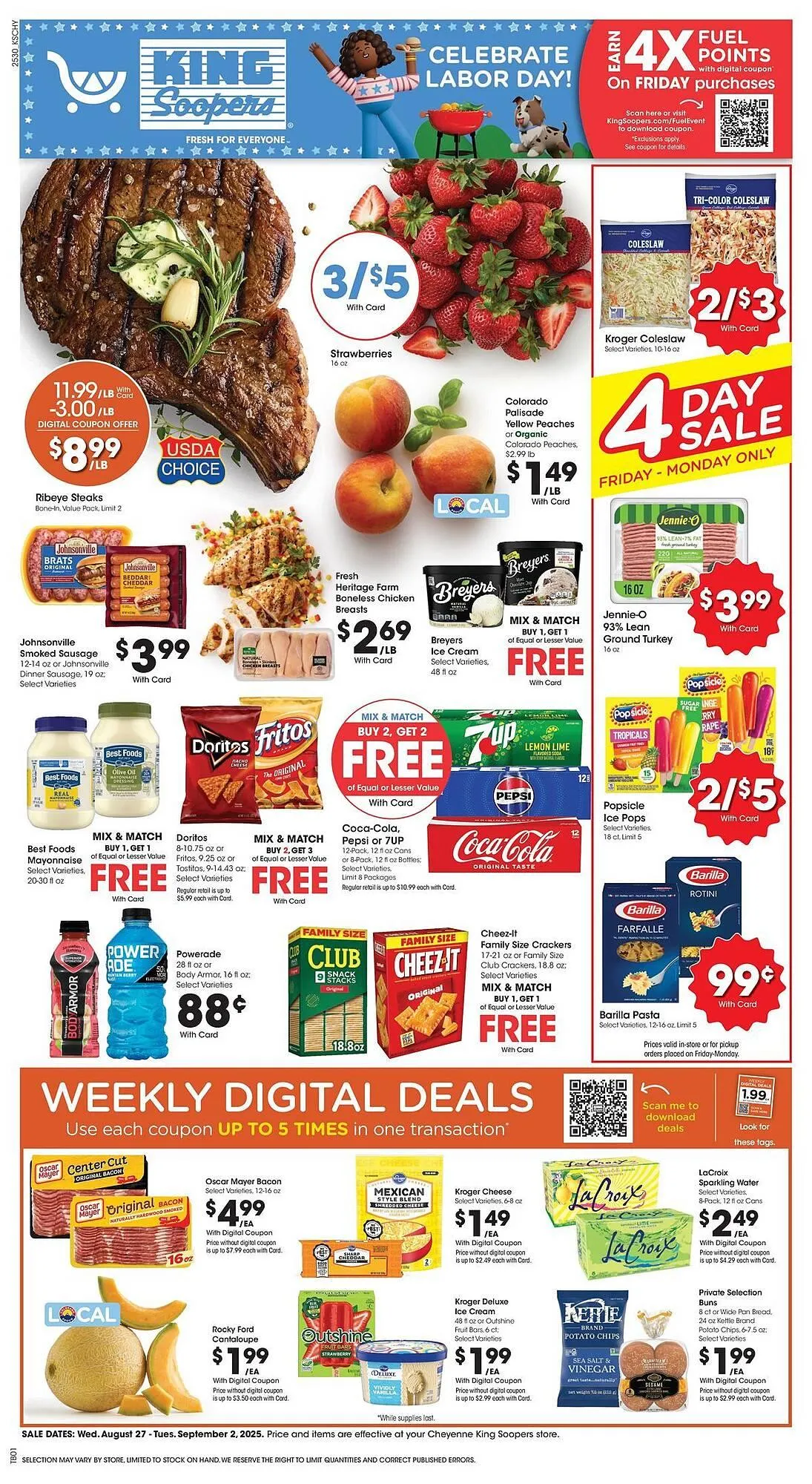 Weekly ad King Soopers Weekly Ad from August 27 to September 2 2025 - Page 1