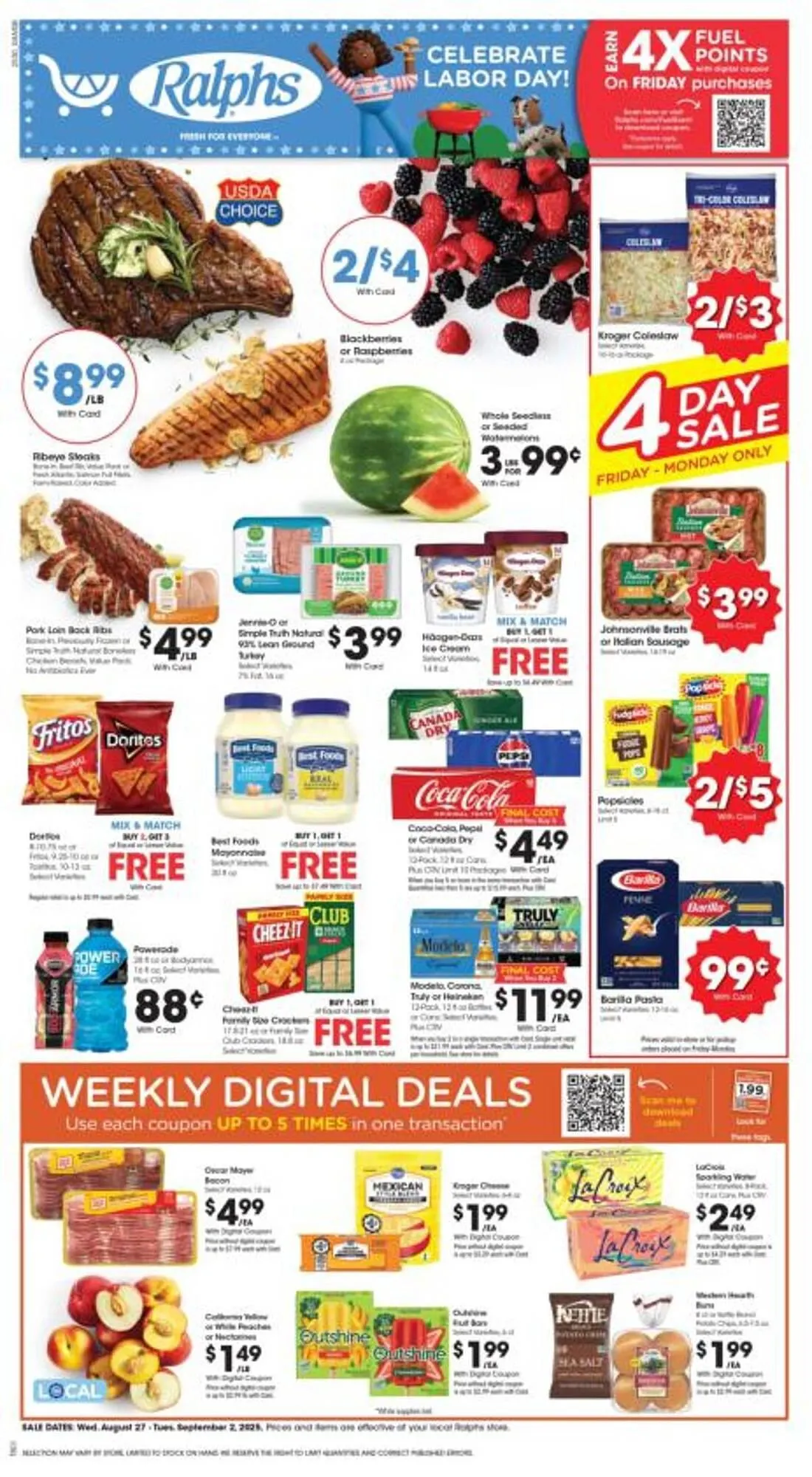 Weekly ad Ralphs Weekly Ad from August 27 to September 3 2025 - Page 1