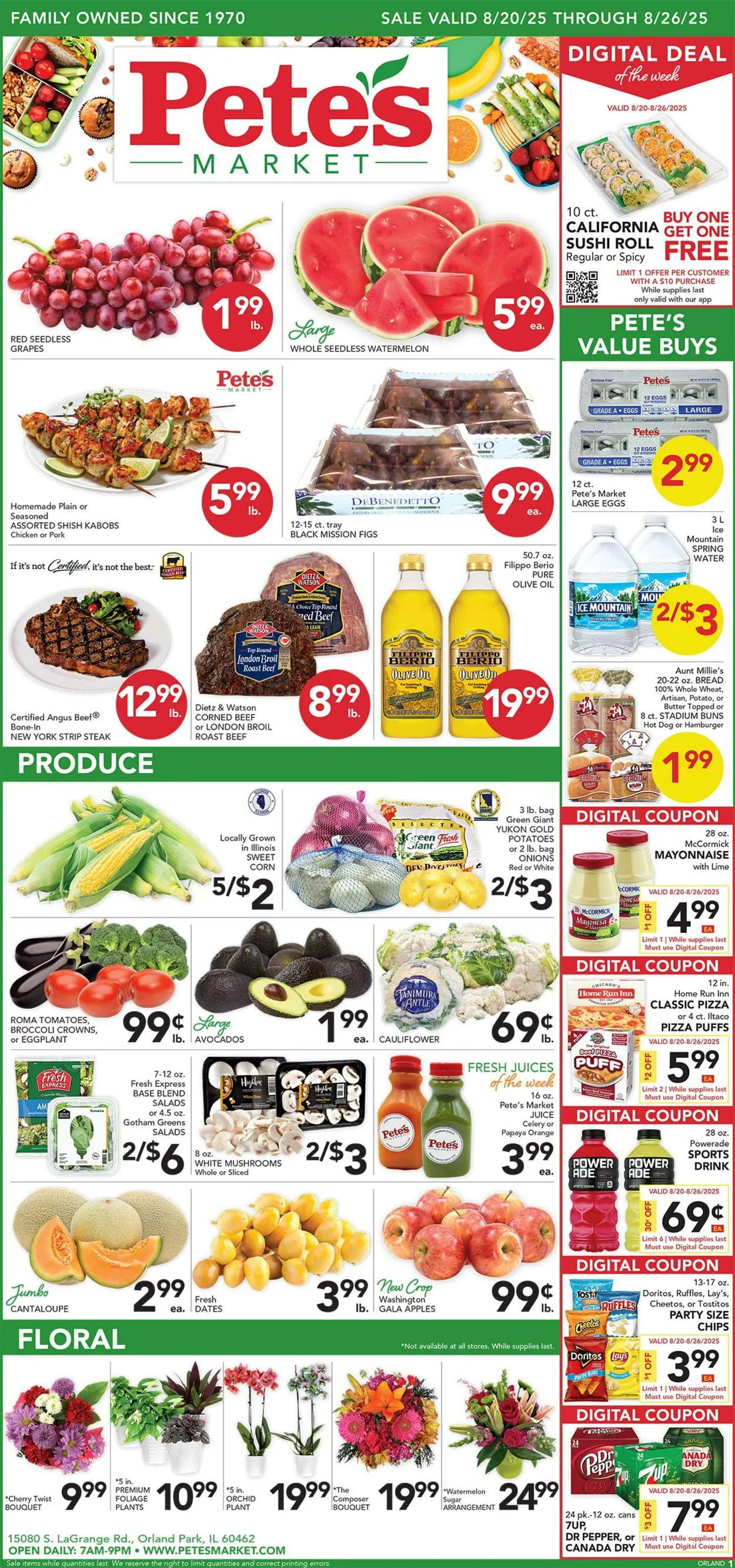 Weekly ad Pete's Fresh Market from August 20 to August 26 2025 - Page 1