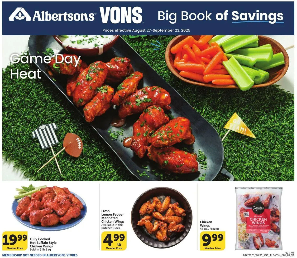 Weekly ad Vons Current weekly ad from August 27 to September 23 2025 - Page 1