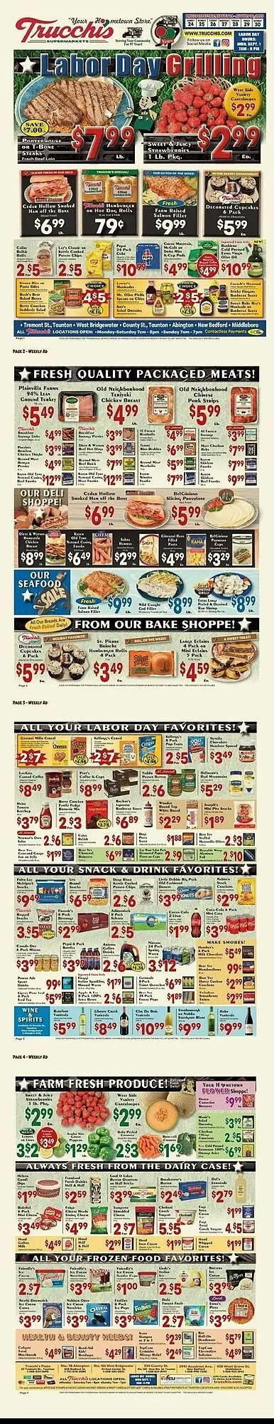Weekly ad Trucchis Weekly Ad from August 24 to August 30 2025 - Page 1