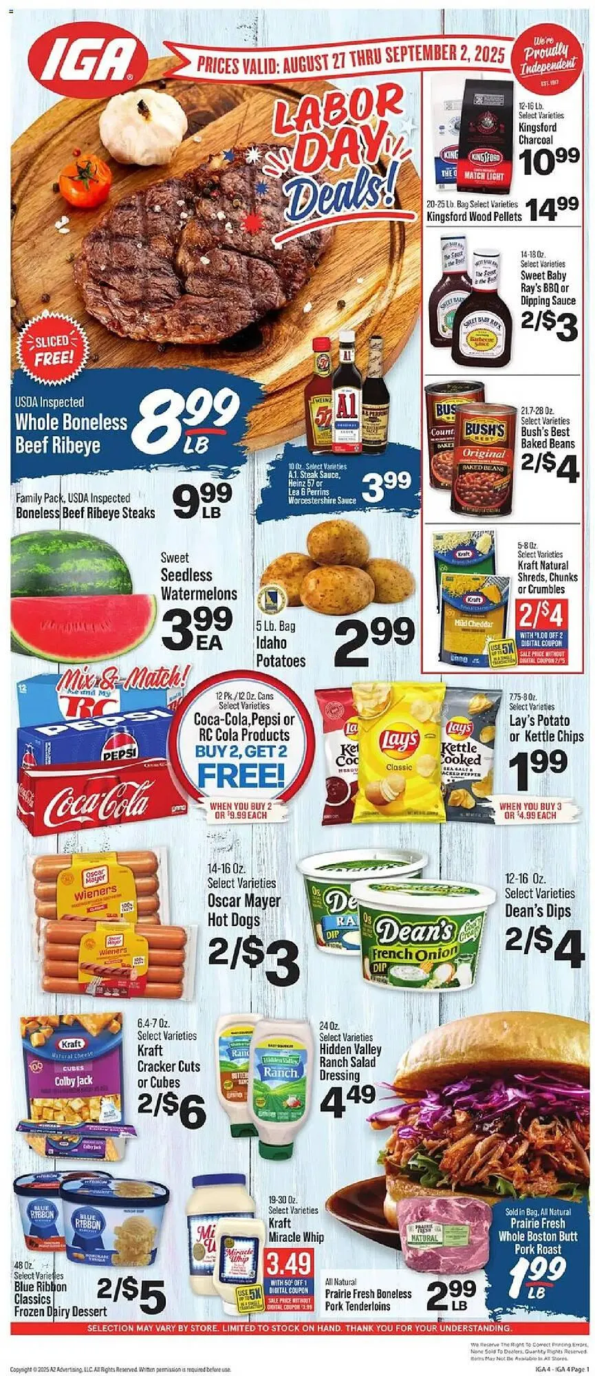 Weekly ad IGA Weekly Ad from August 27 to September 2 2025 - Page 1