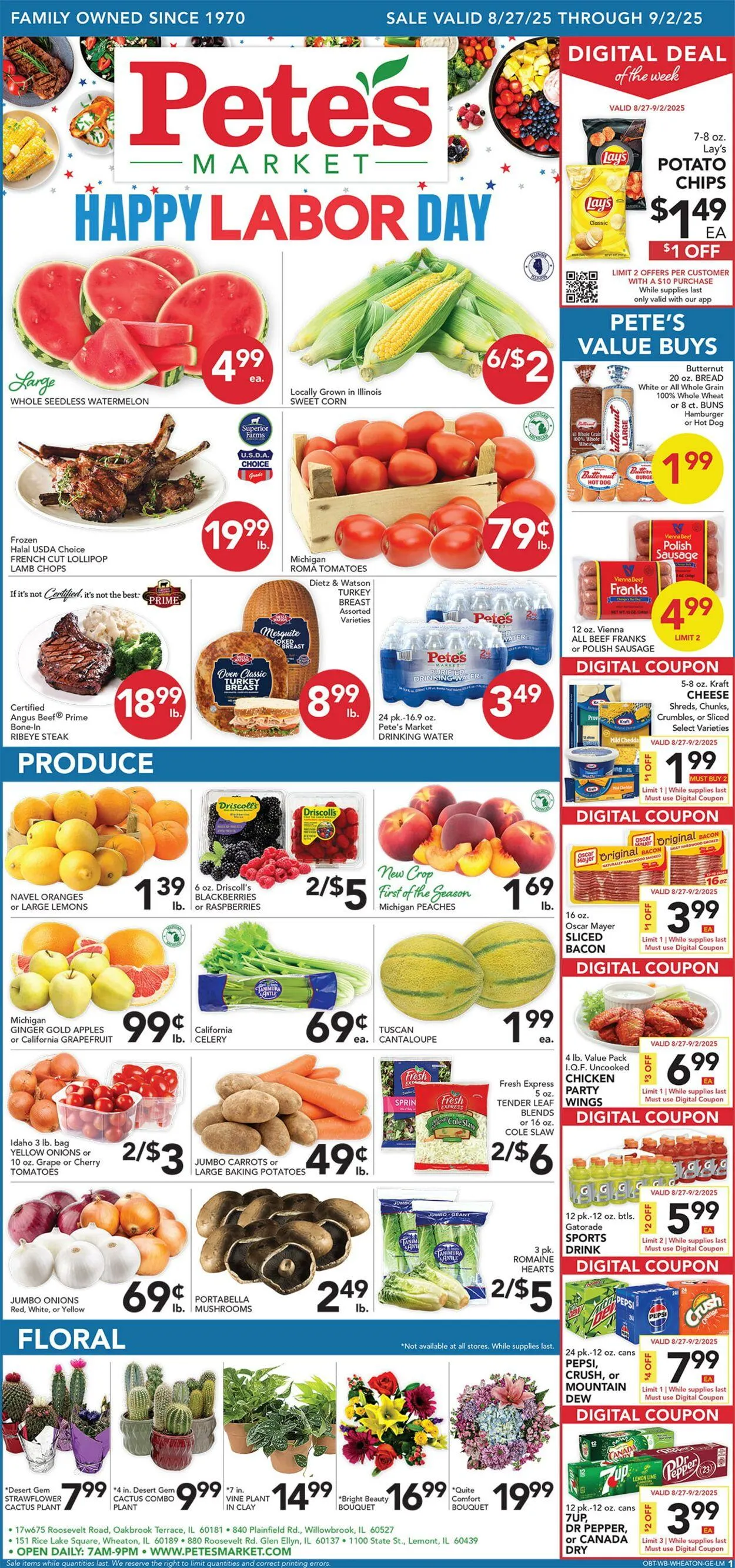 Weekly ad Pete's Fresh Market Current weekly ad from August 20 to August 26 2025 - Page 1