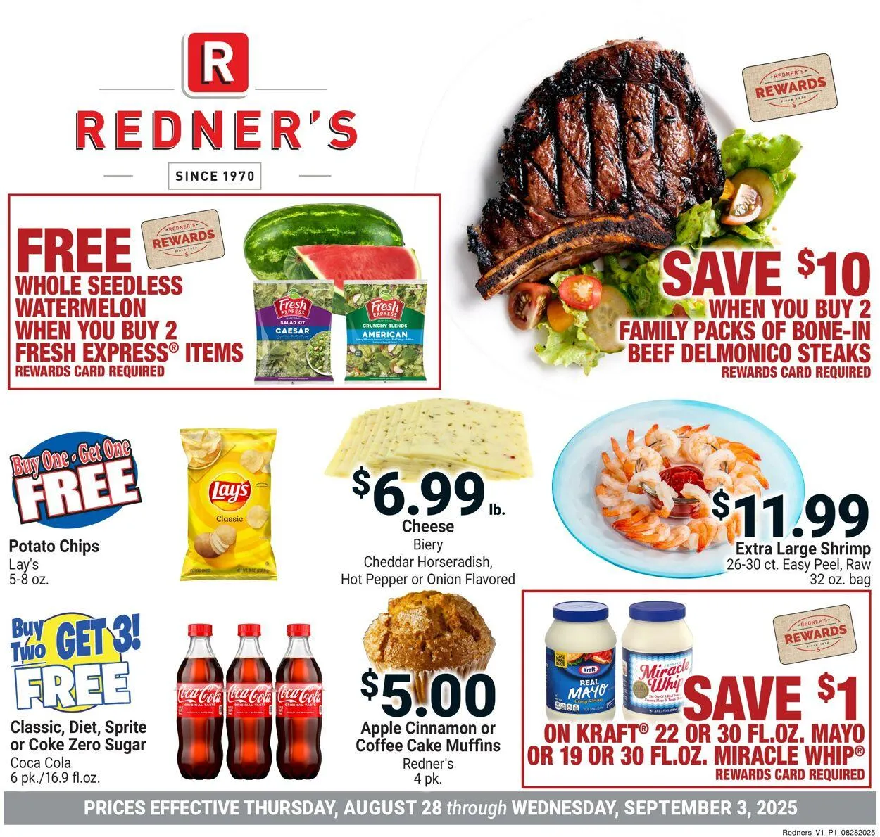 Weekly ad Redner’s Warehouse Market Current weekly ad from August 28 to September 3 2025 - Page 1